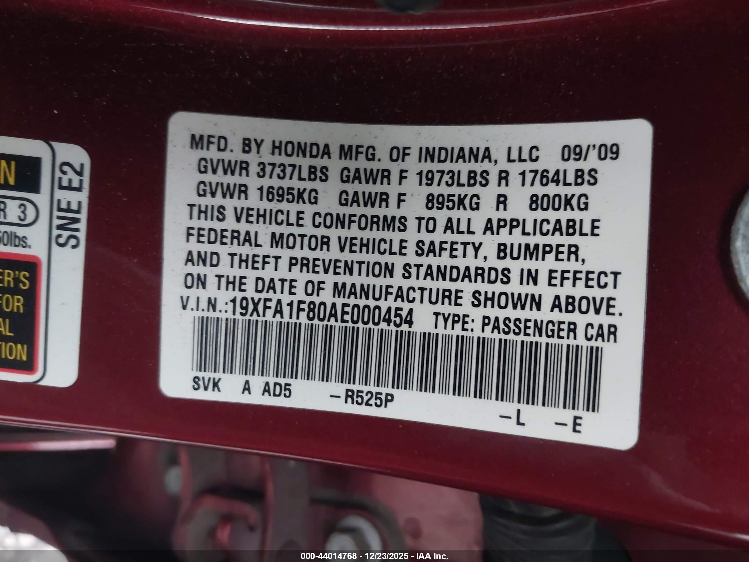 HONDA CIVIC image 9
