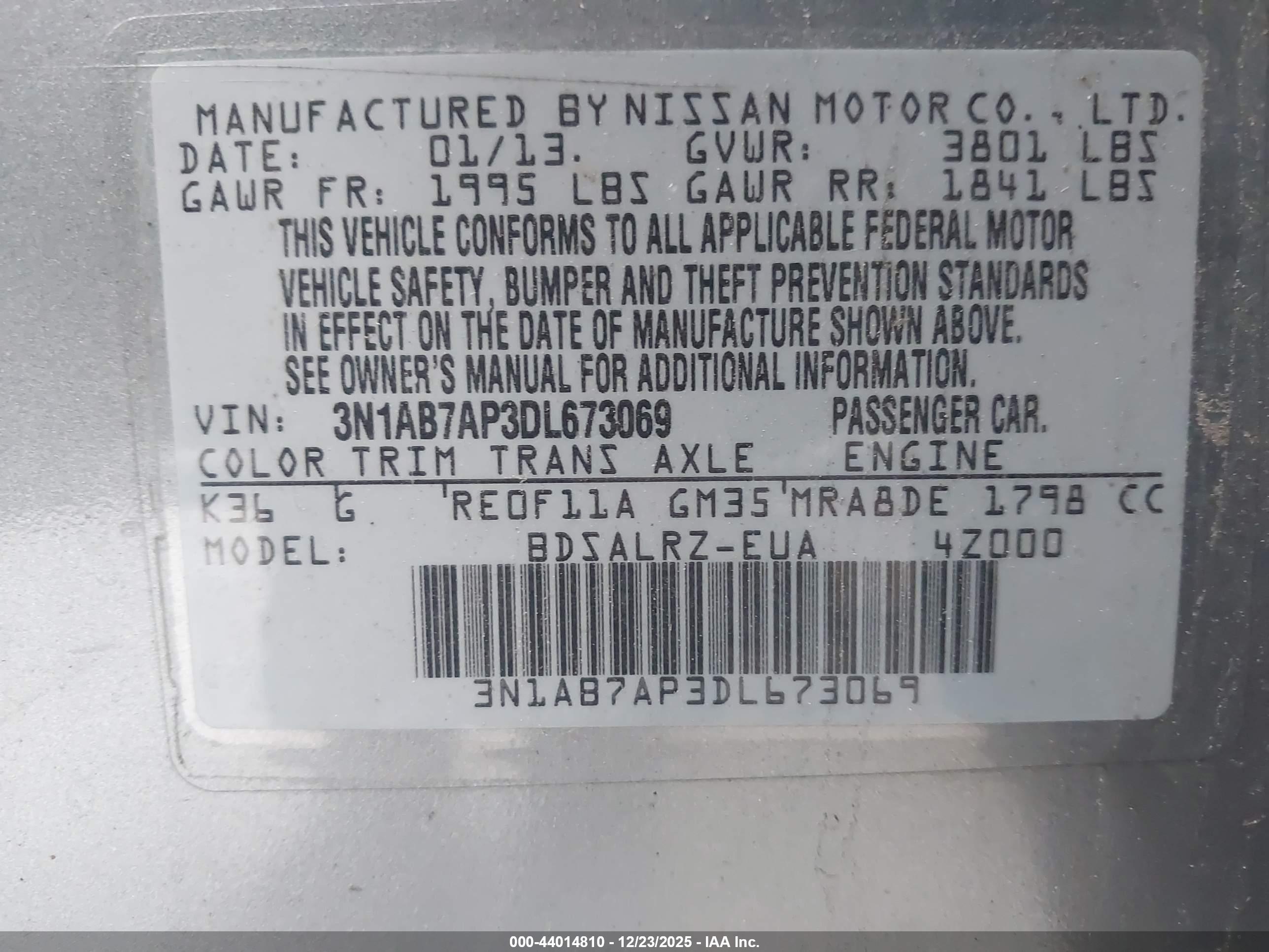 NISSAN SENTRA image 9