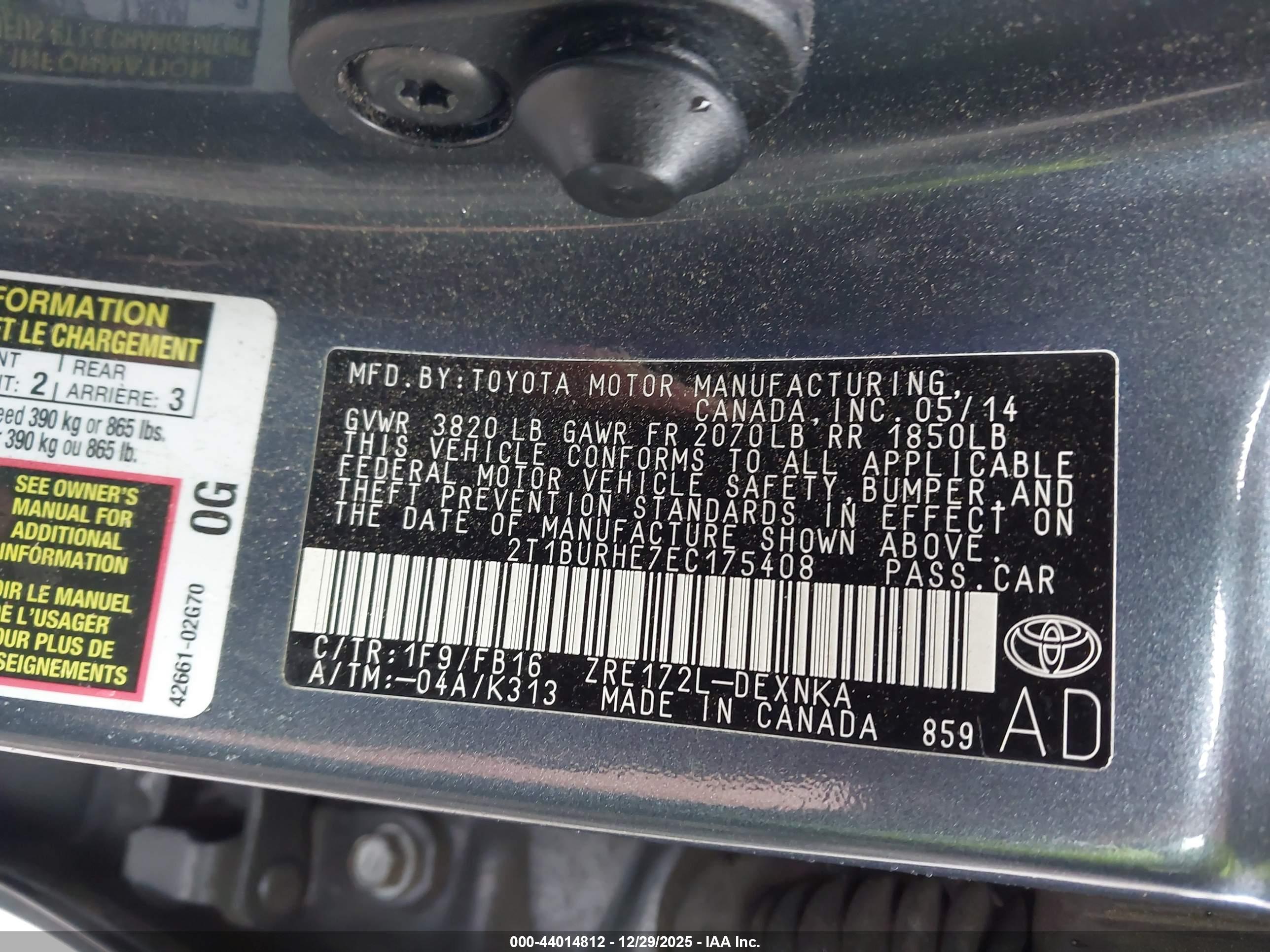 TOYOTA COROLLA image 9