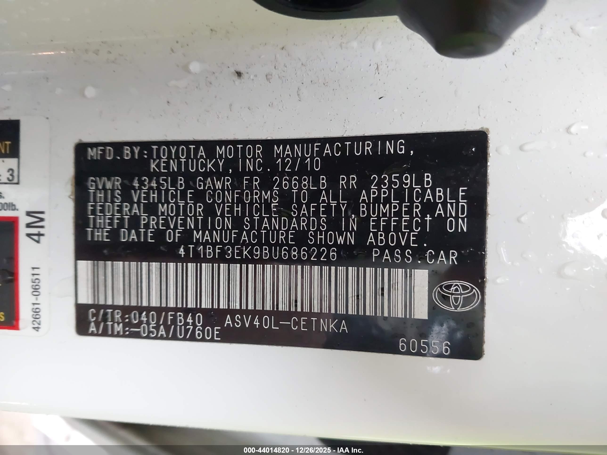 TOYOTA CAMRY image 9