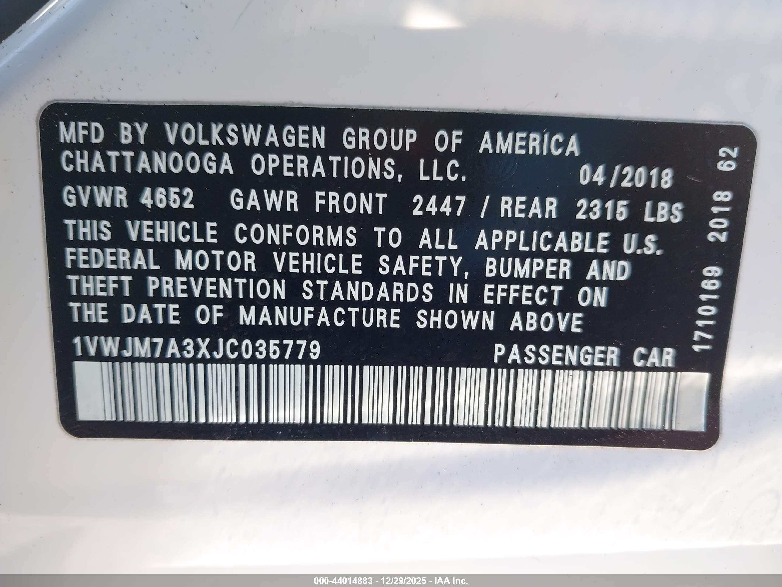 VOLKSWAGEN PASSAT image 9
