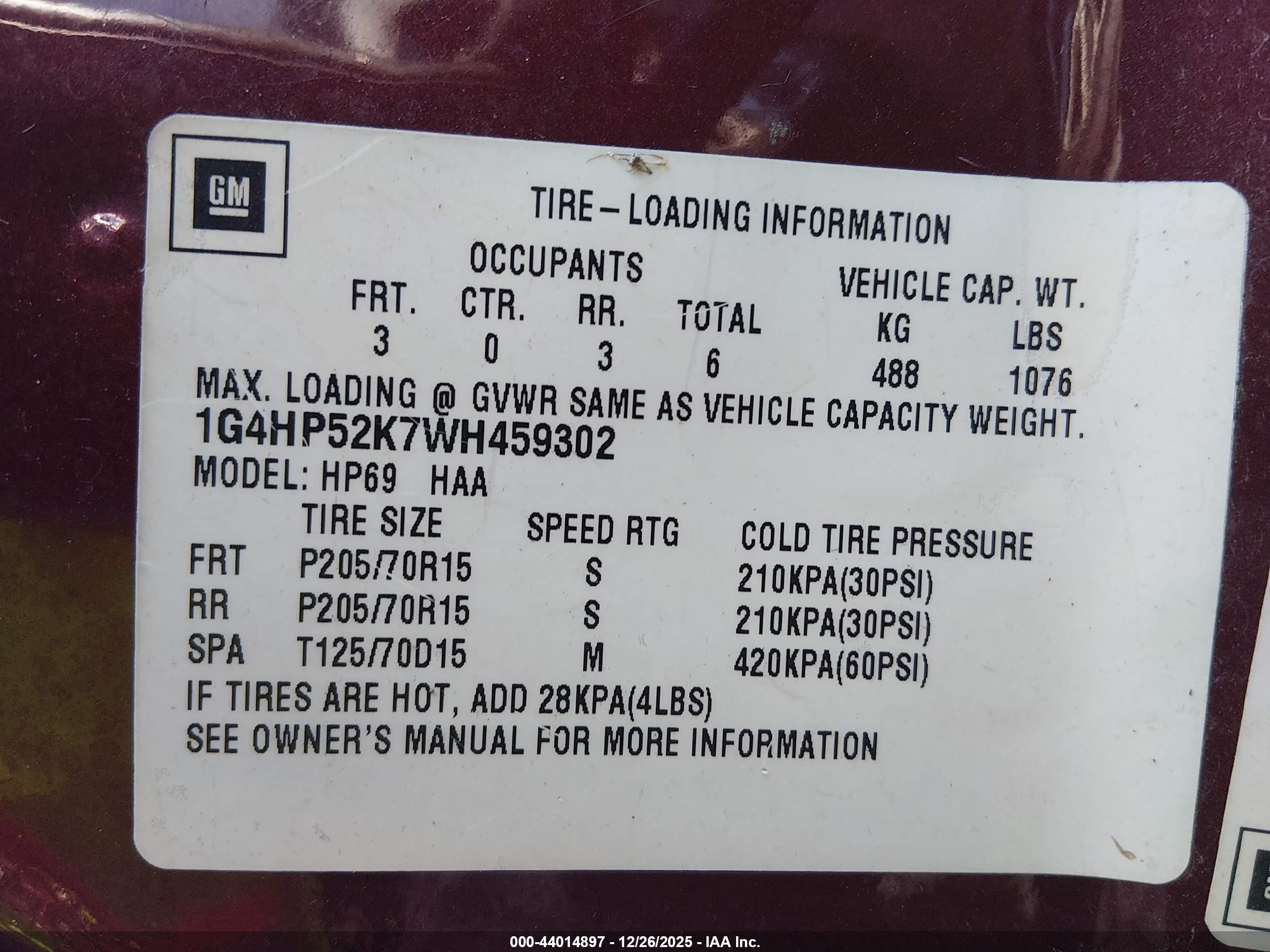 BUICK LESABRE image 9