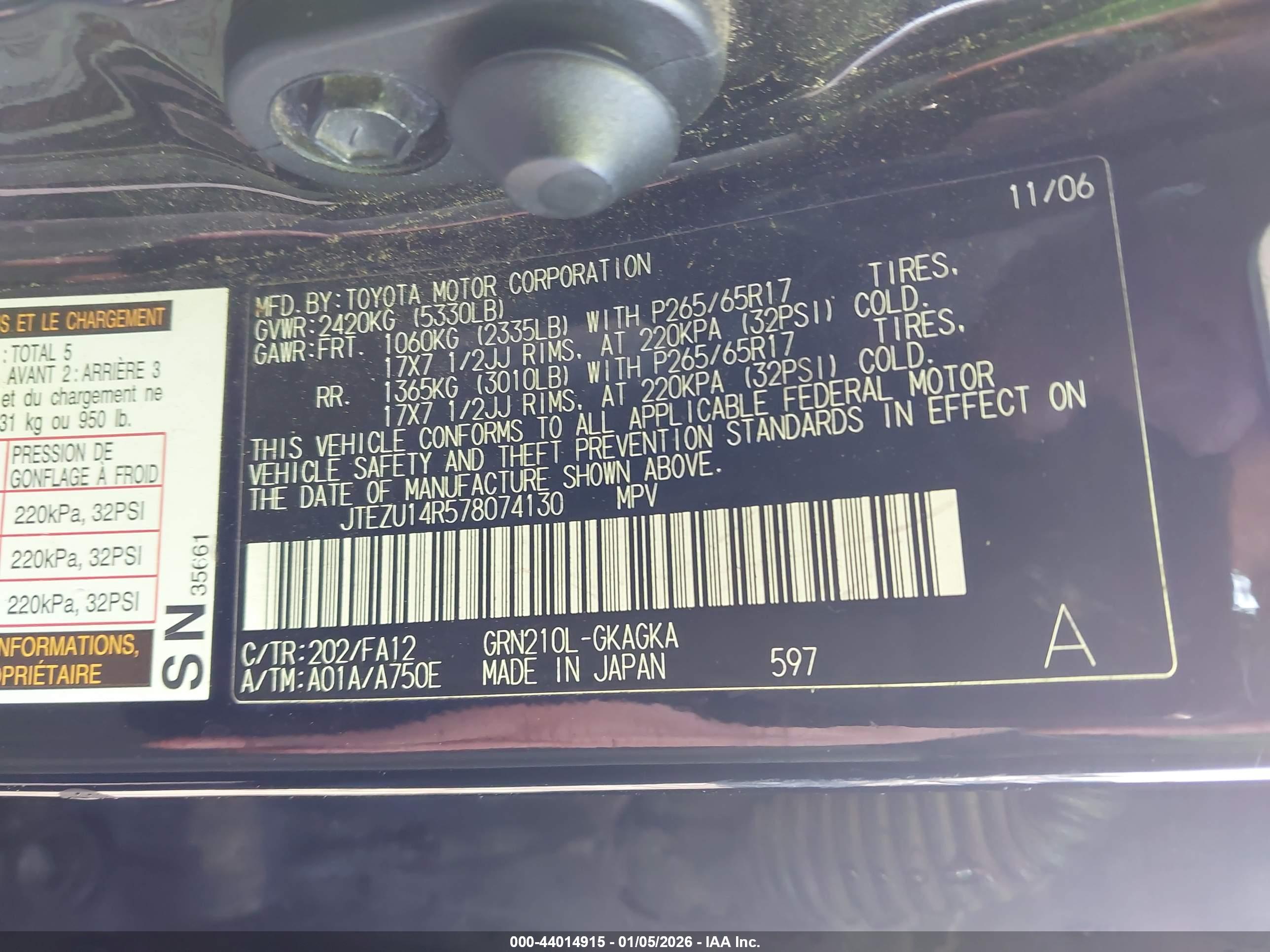 TOYOTA 4RUNNER image 9