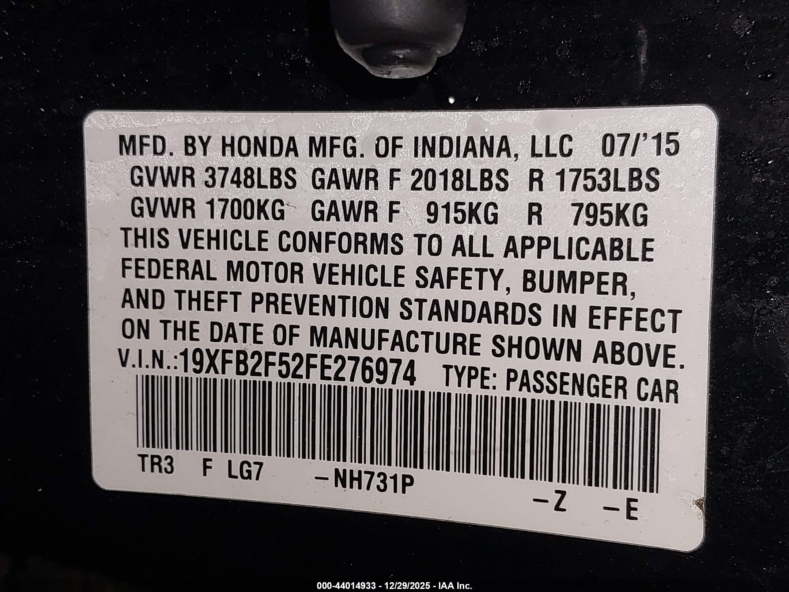 HONDA CIVIC image 9