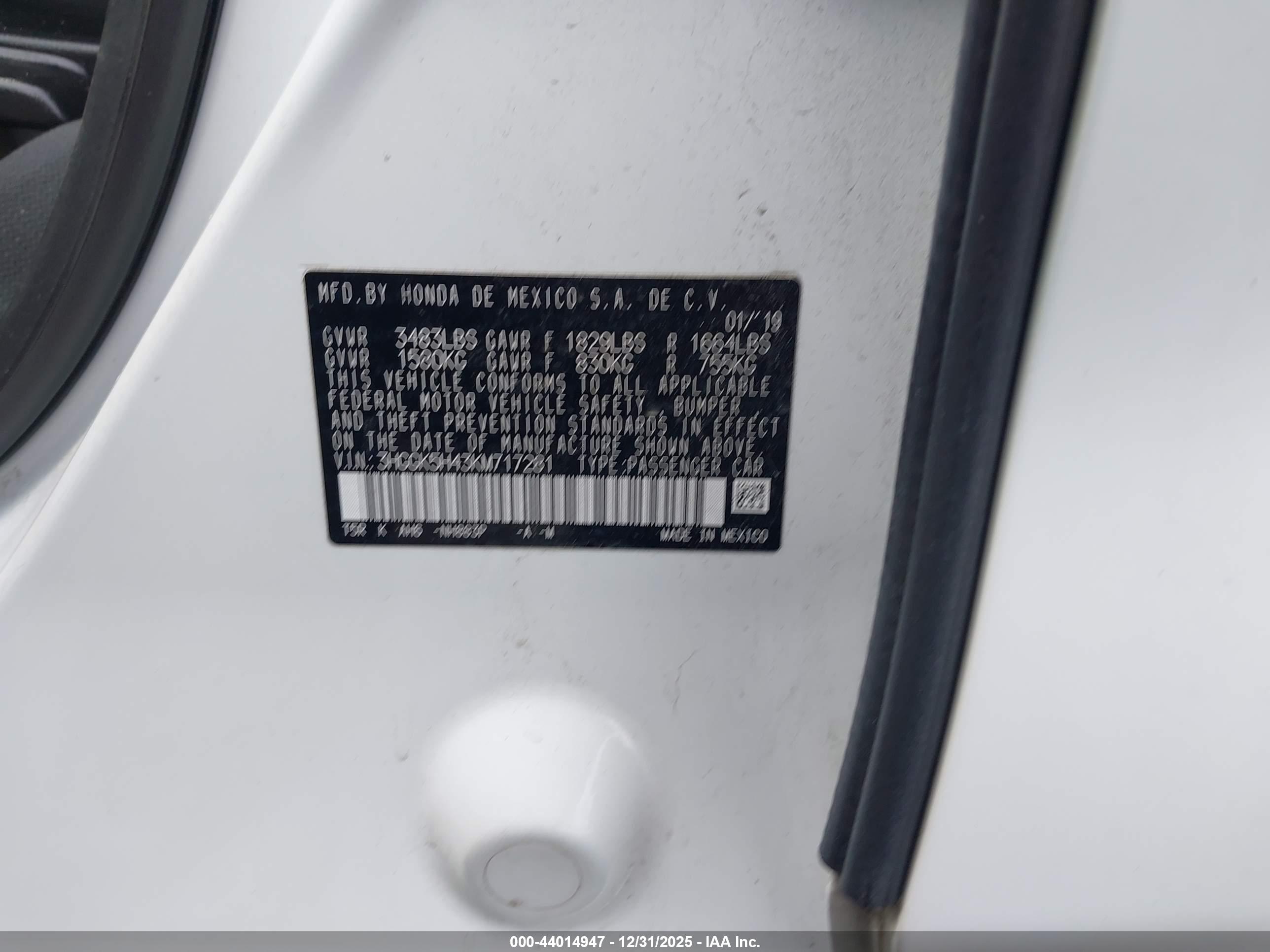 HONDA FIT image 9
