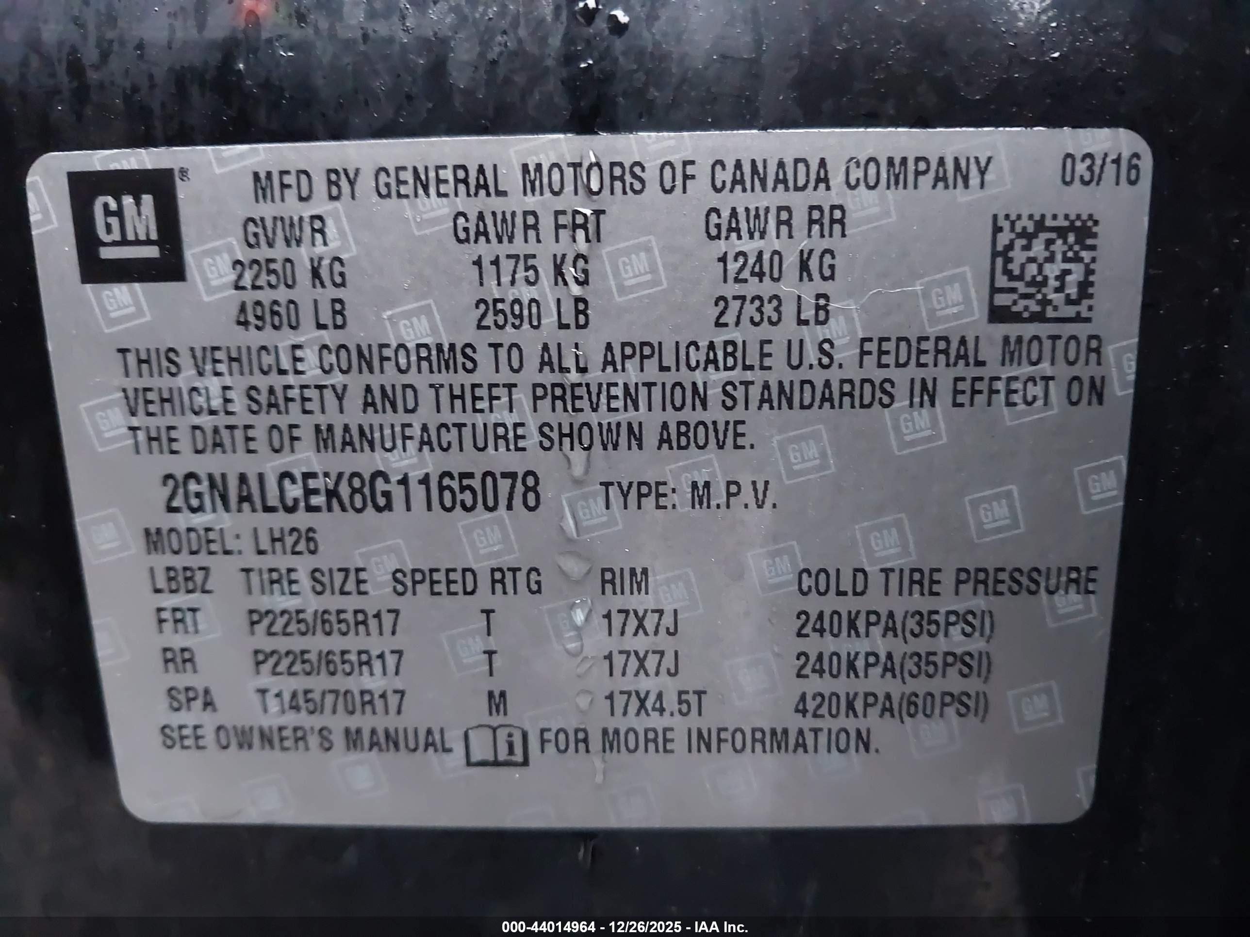 CHEVROLET EQUINOX image 9