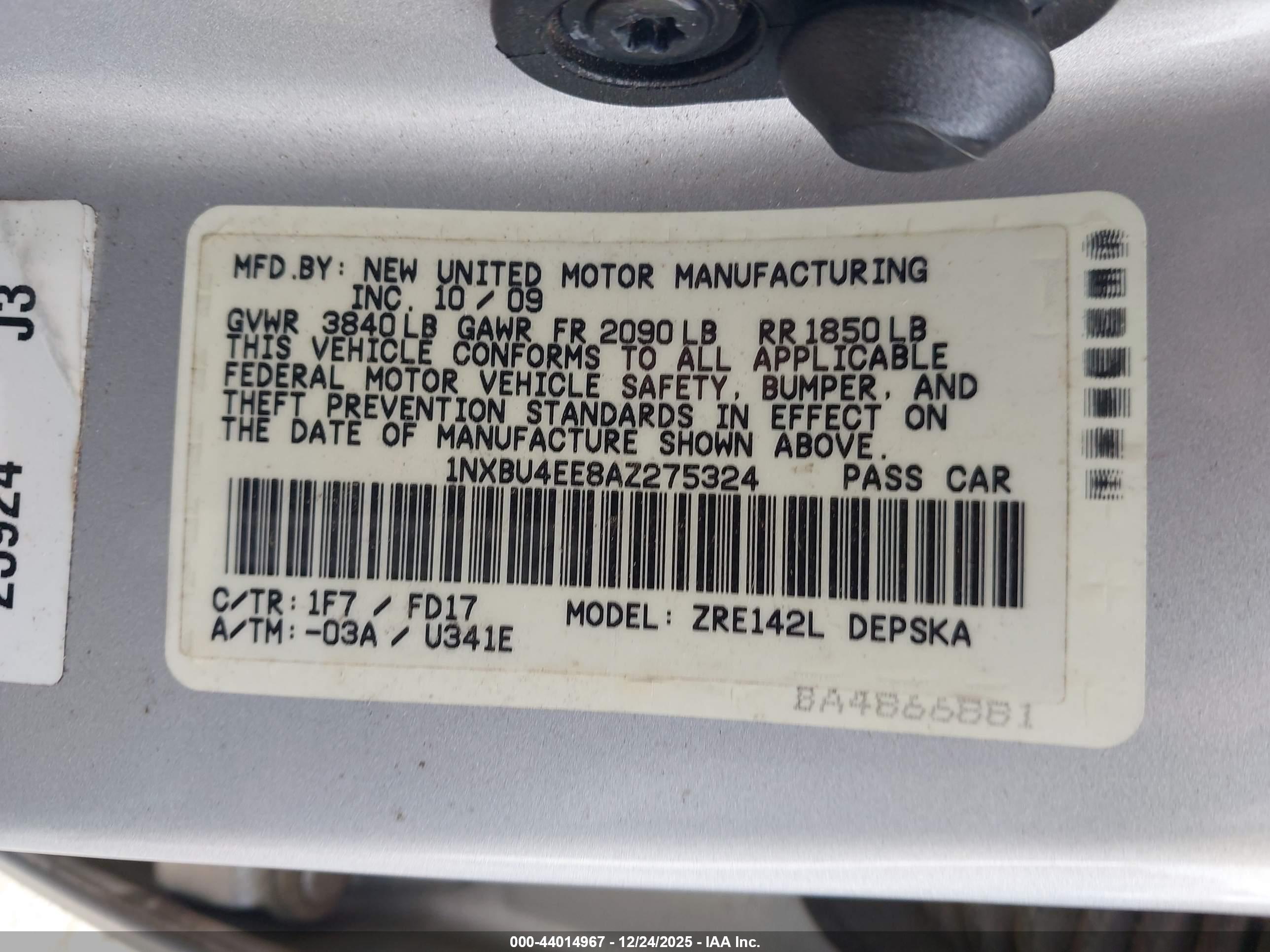 TOYOTA COROLLA image 9