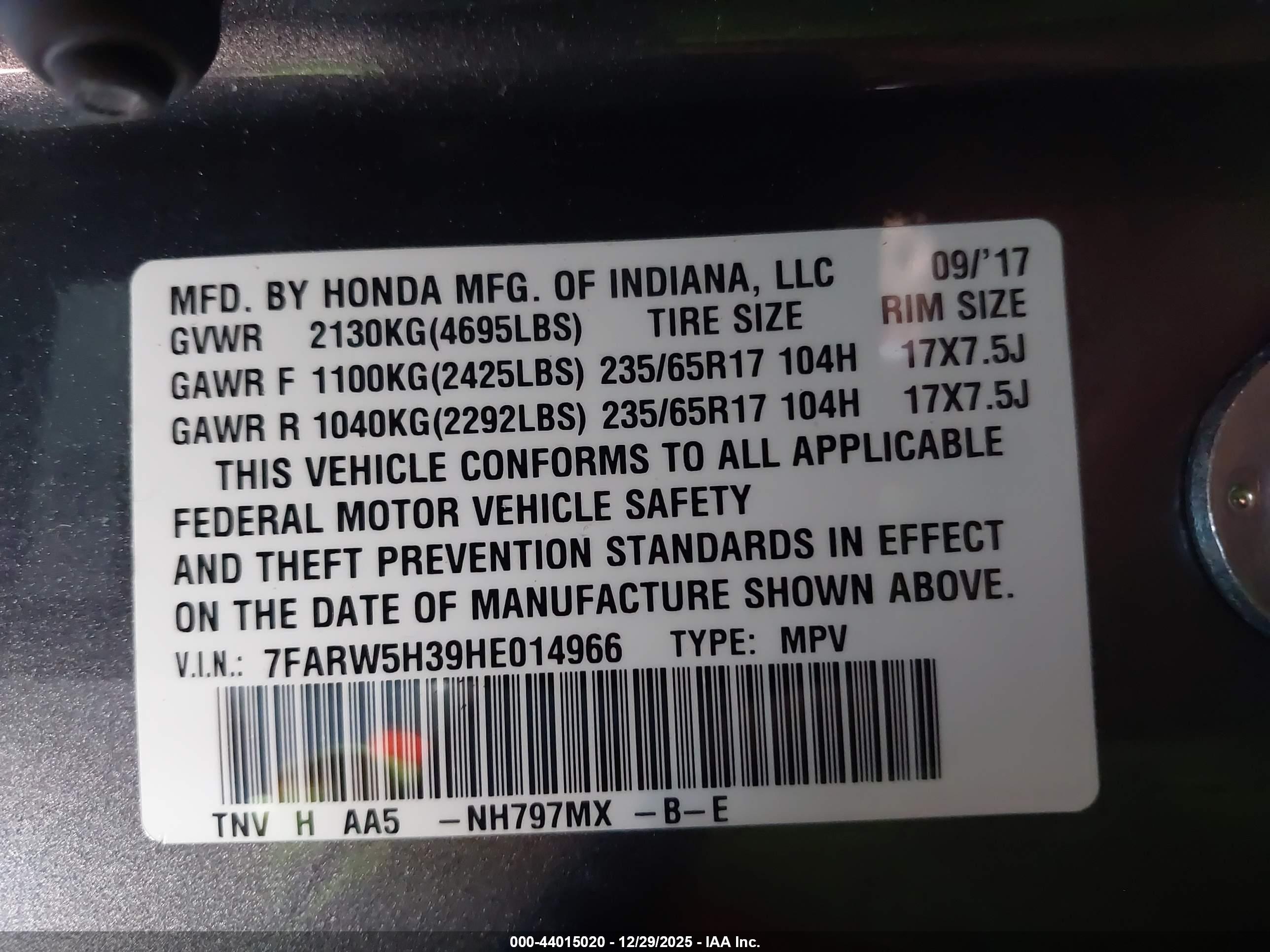 HONDA CR-V image 9