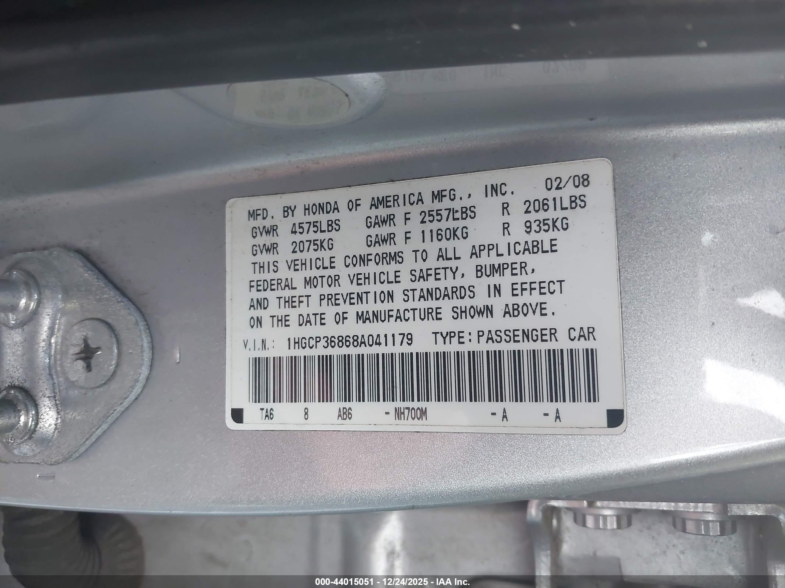 HONDA ACCORD image 9