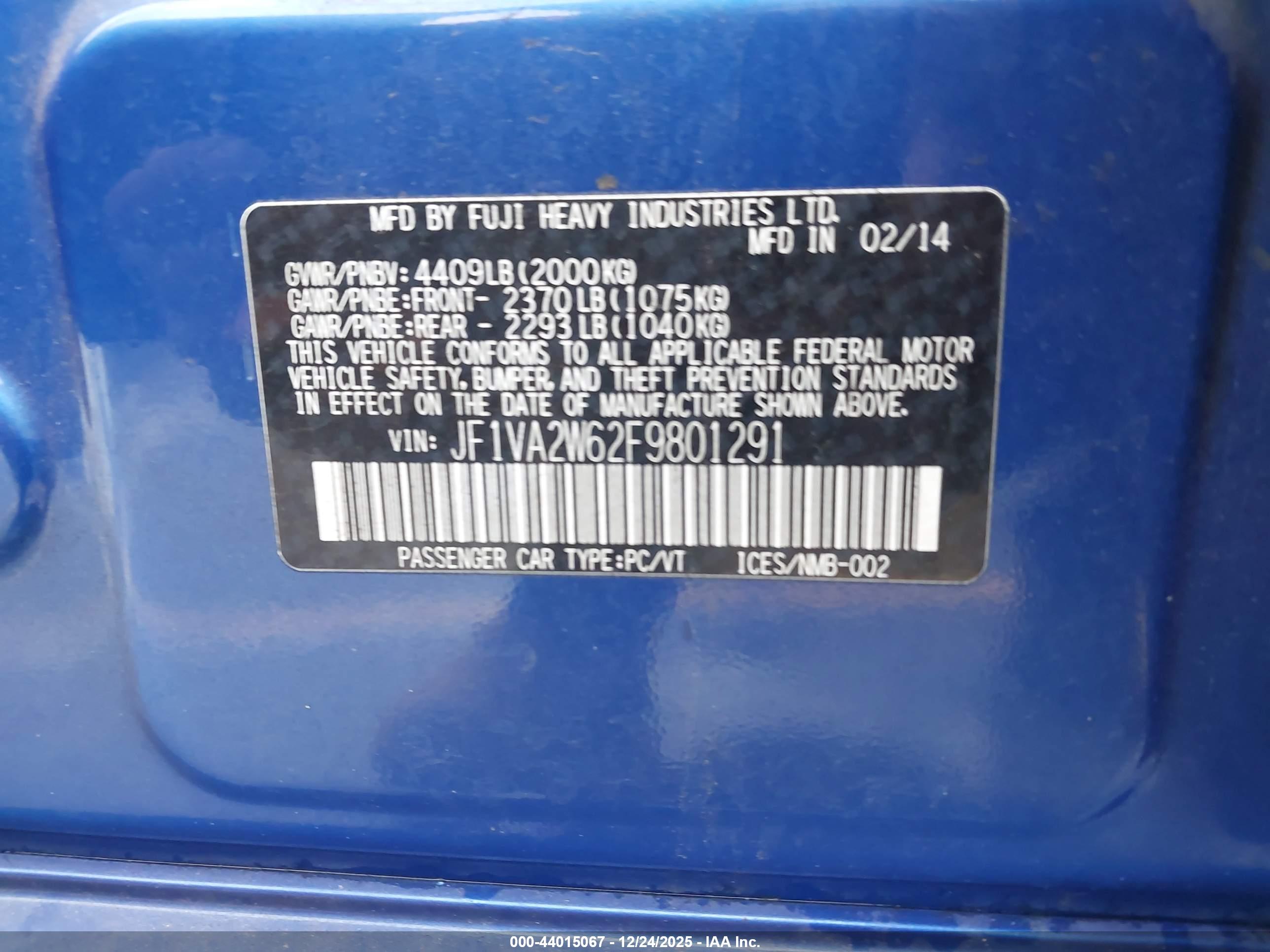 SUBARU WRX image 9