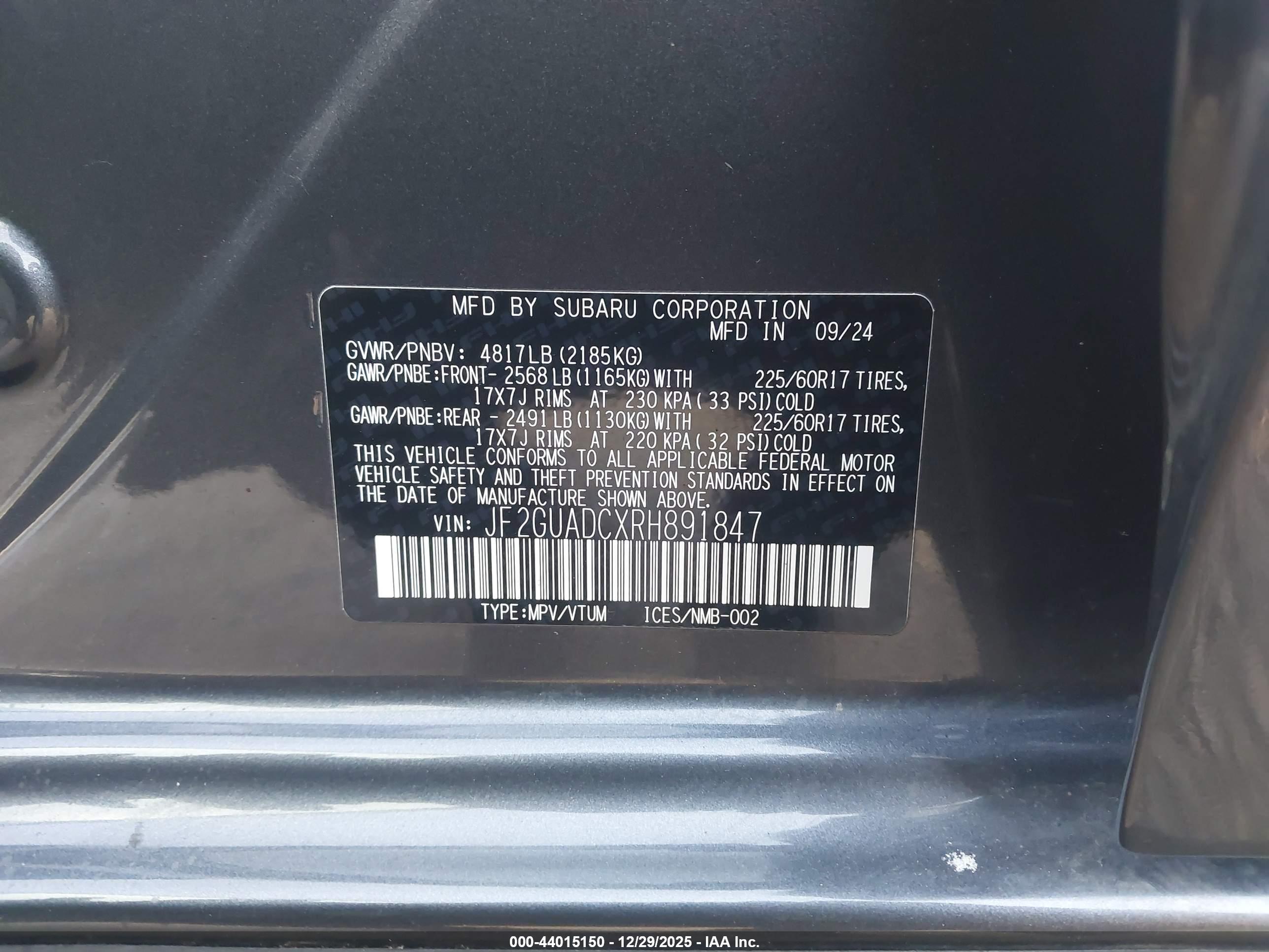 SUBARU CROSSTREK image 9