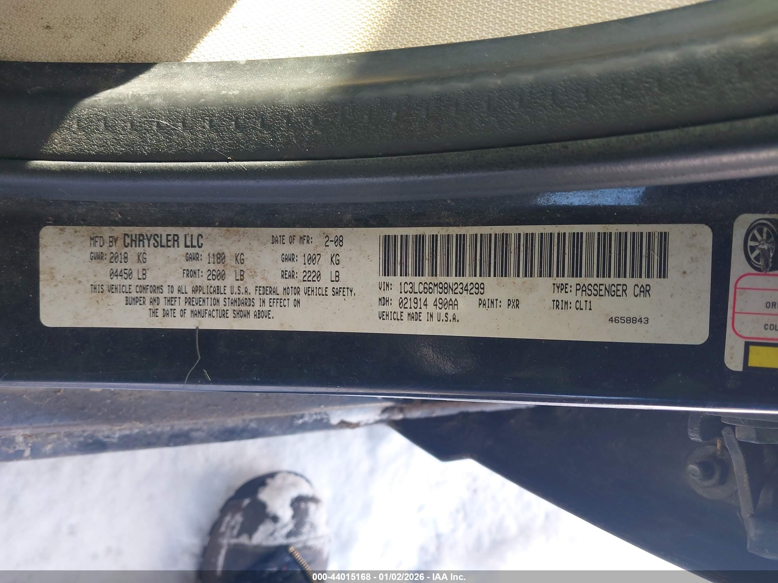 CHRYSLER SEBRING image 9
