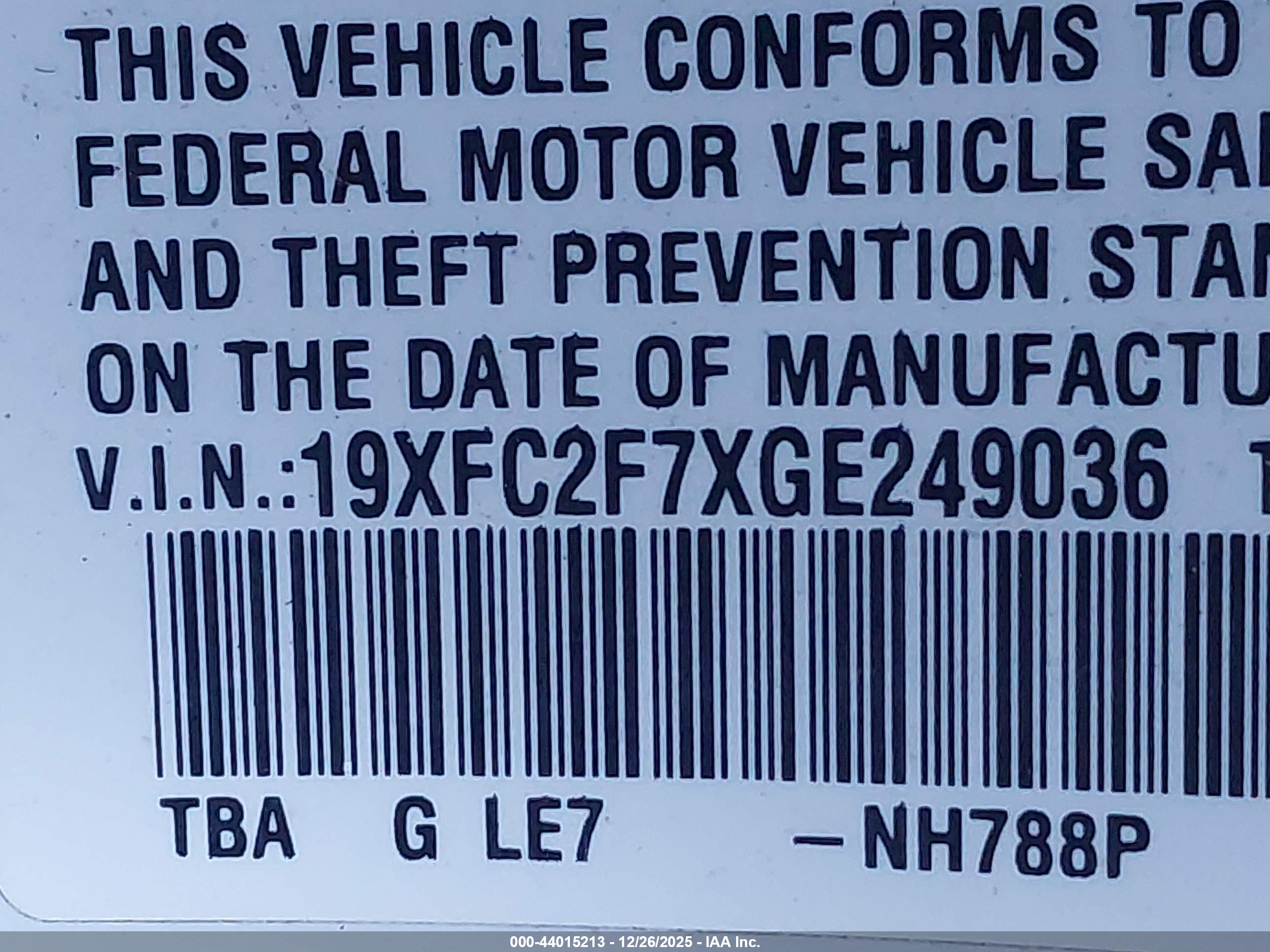 HONDA CIVIC image 9