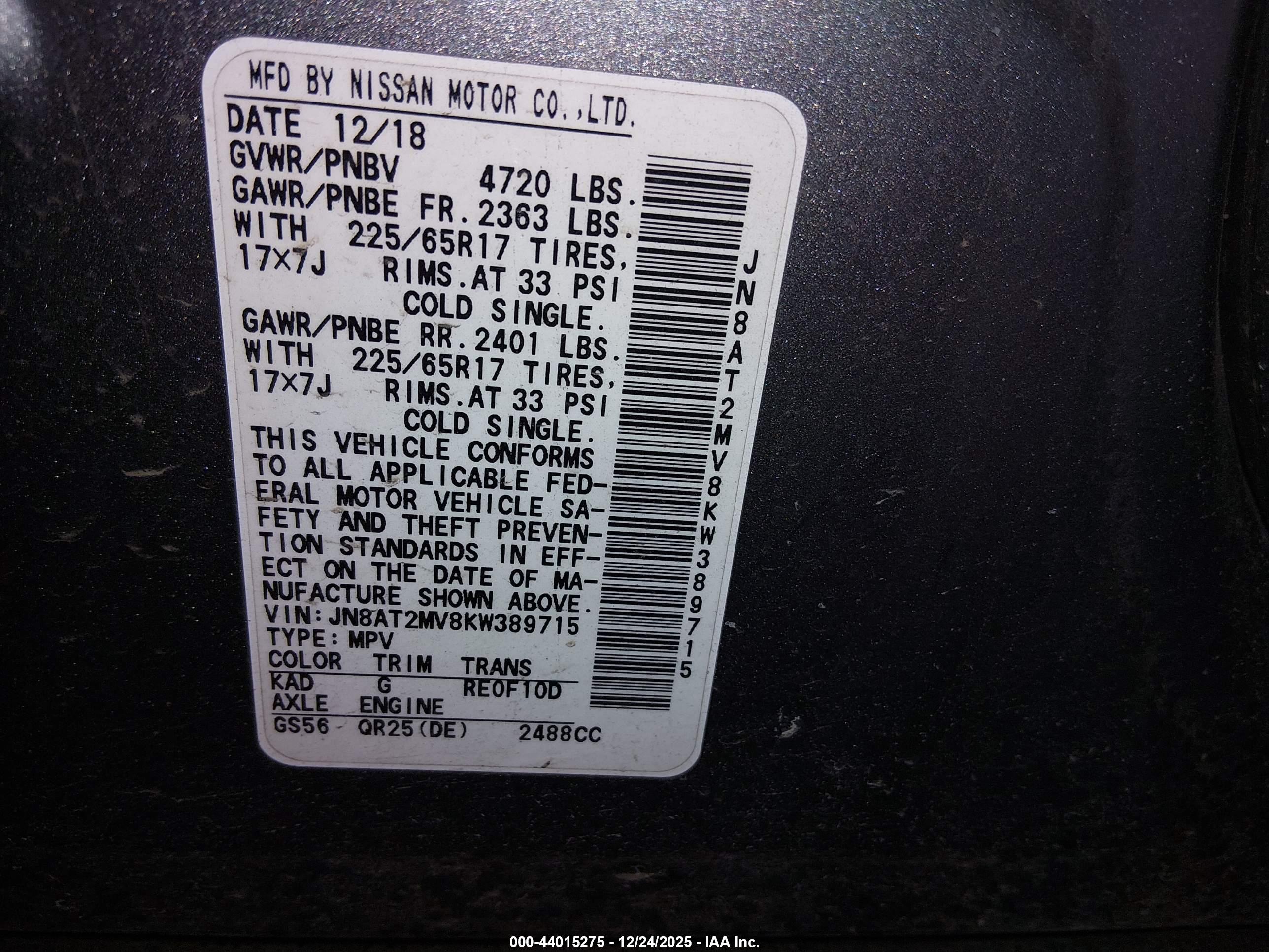 NISSAN ROGUE image 9