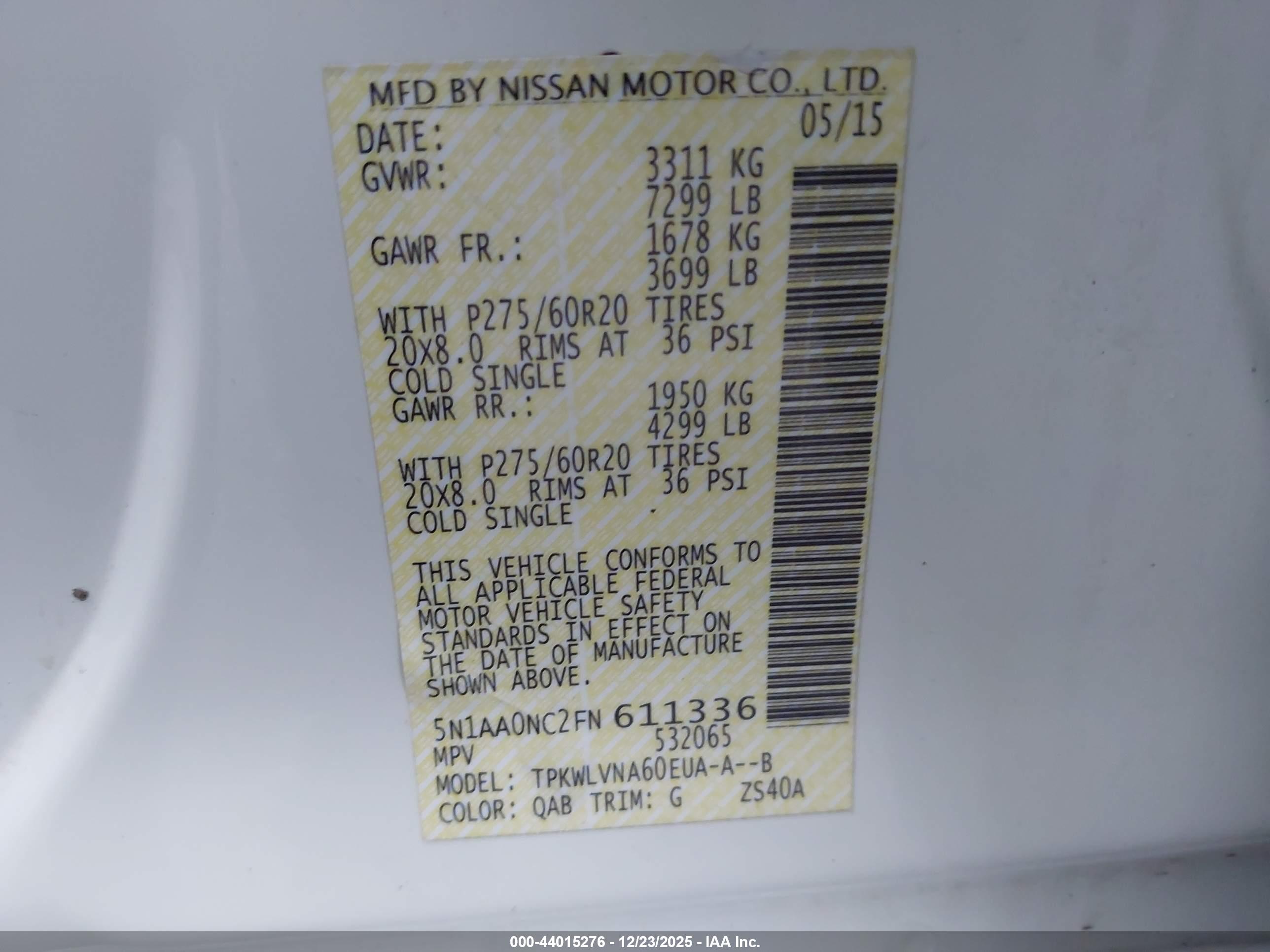 NISSAN ARMADA image 9