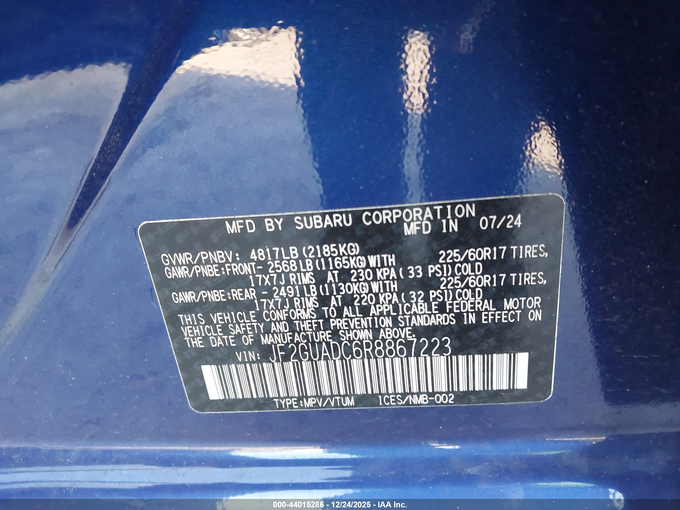 SUBARU CROSSTREK image 9