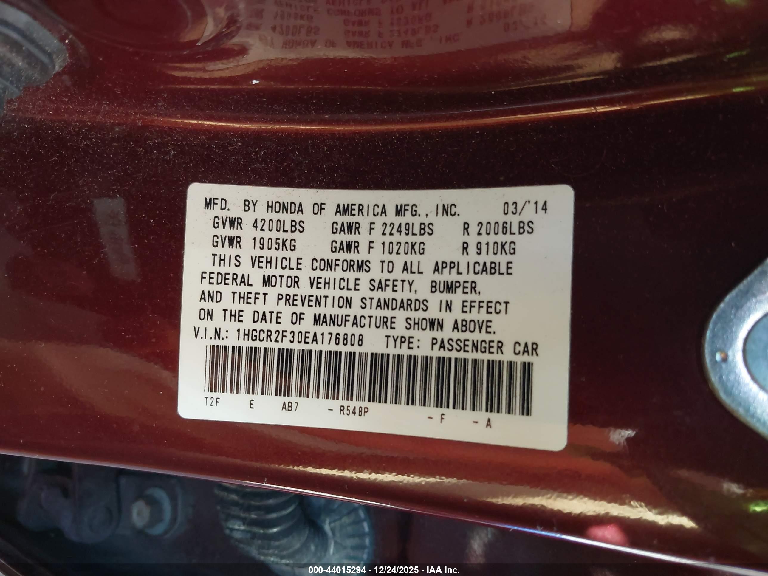 HONDA ACCORD image 9