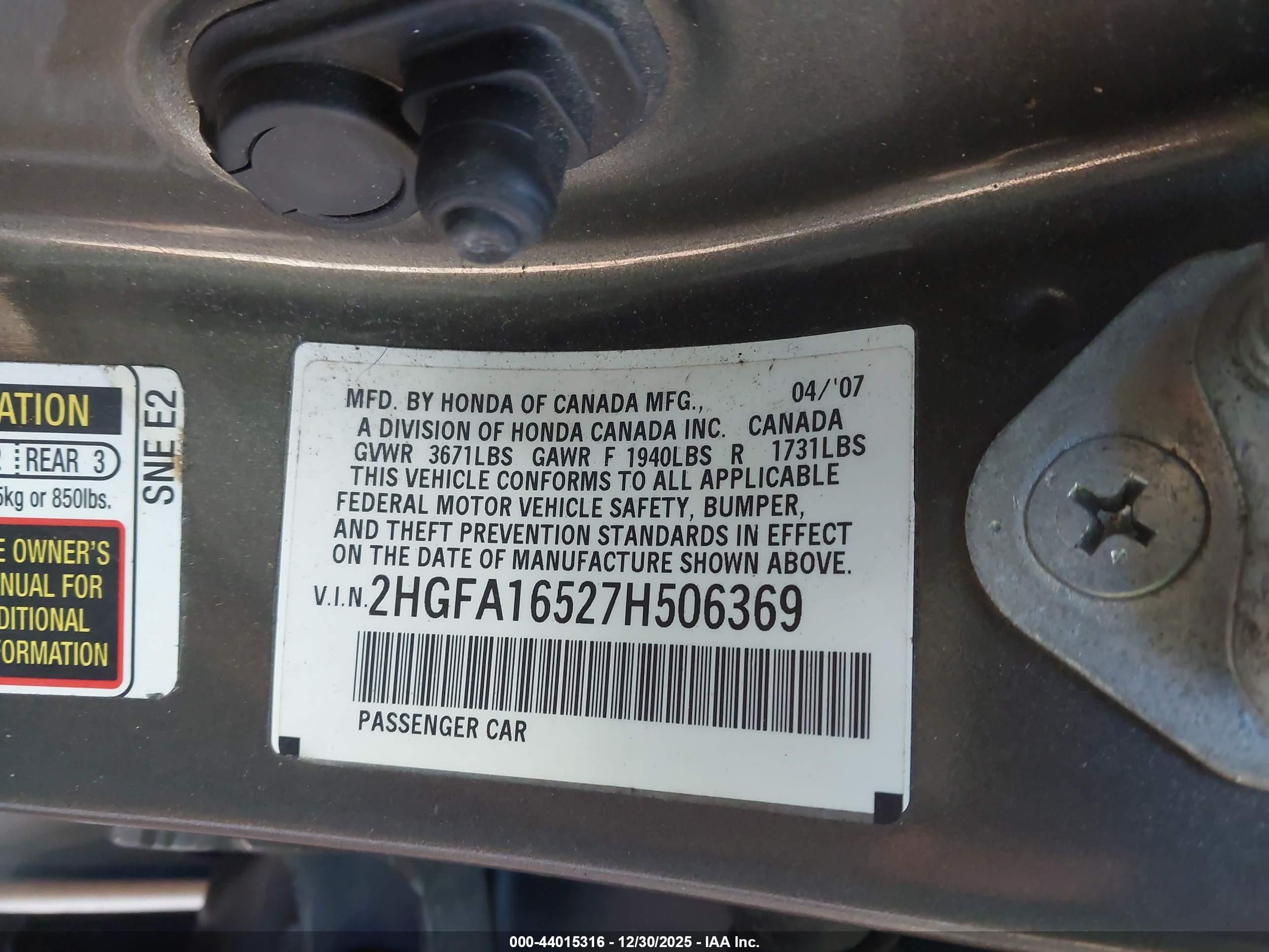 HONDA CIVIC image 9