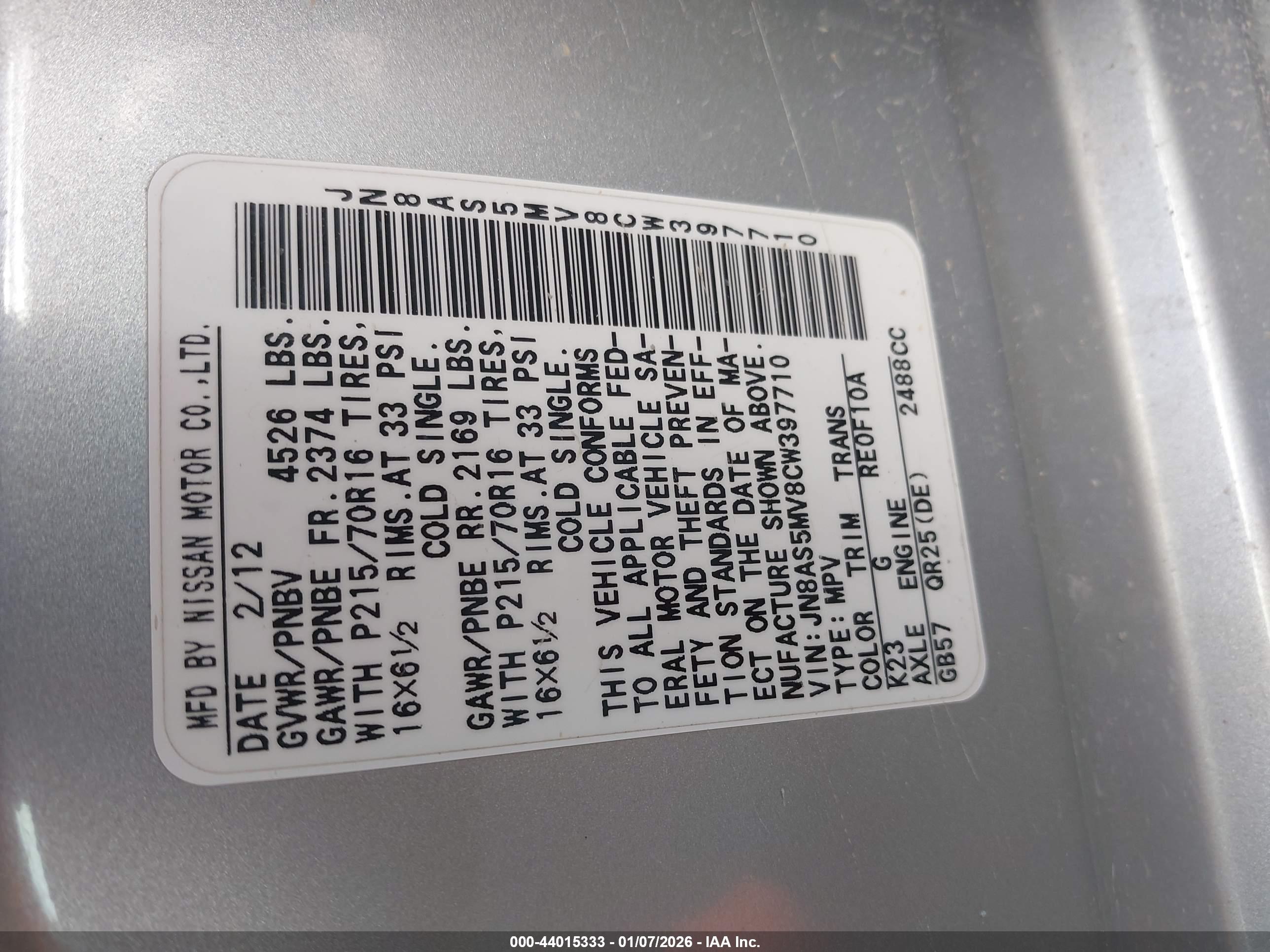 NISSAN ROGUE image 9