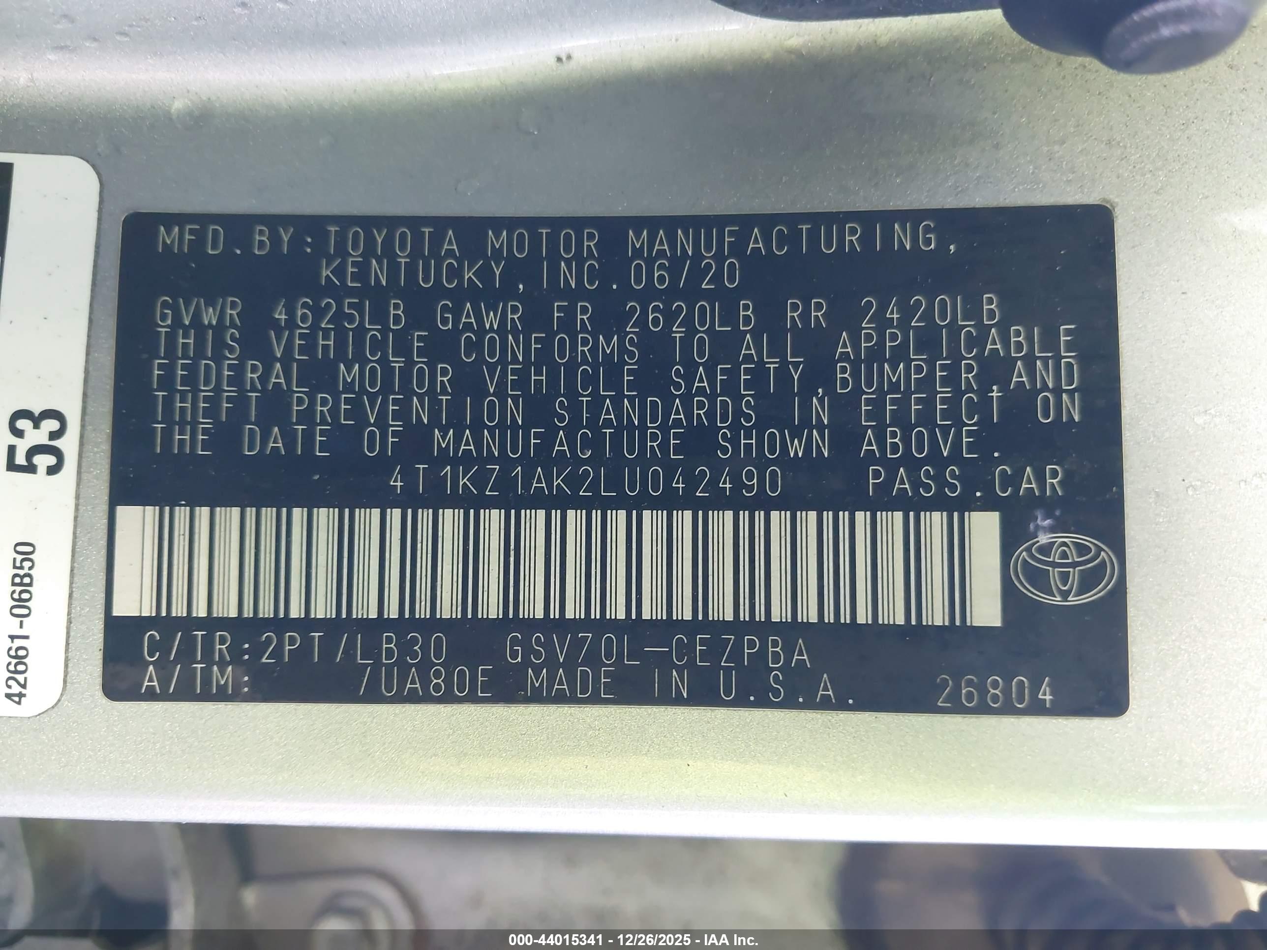 TOYOTA CAMRY image 9