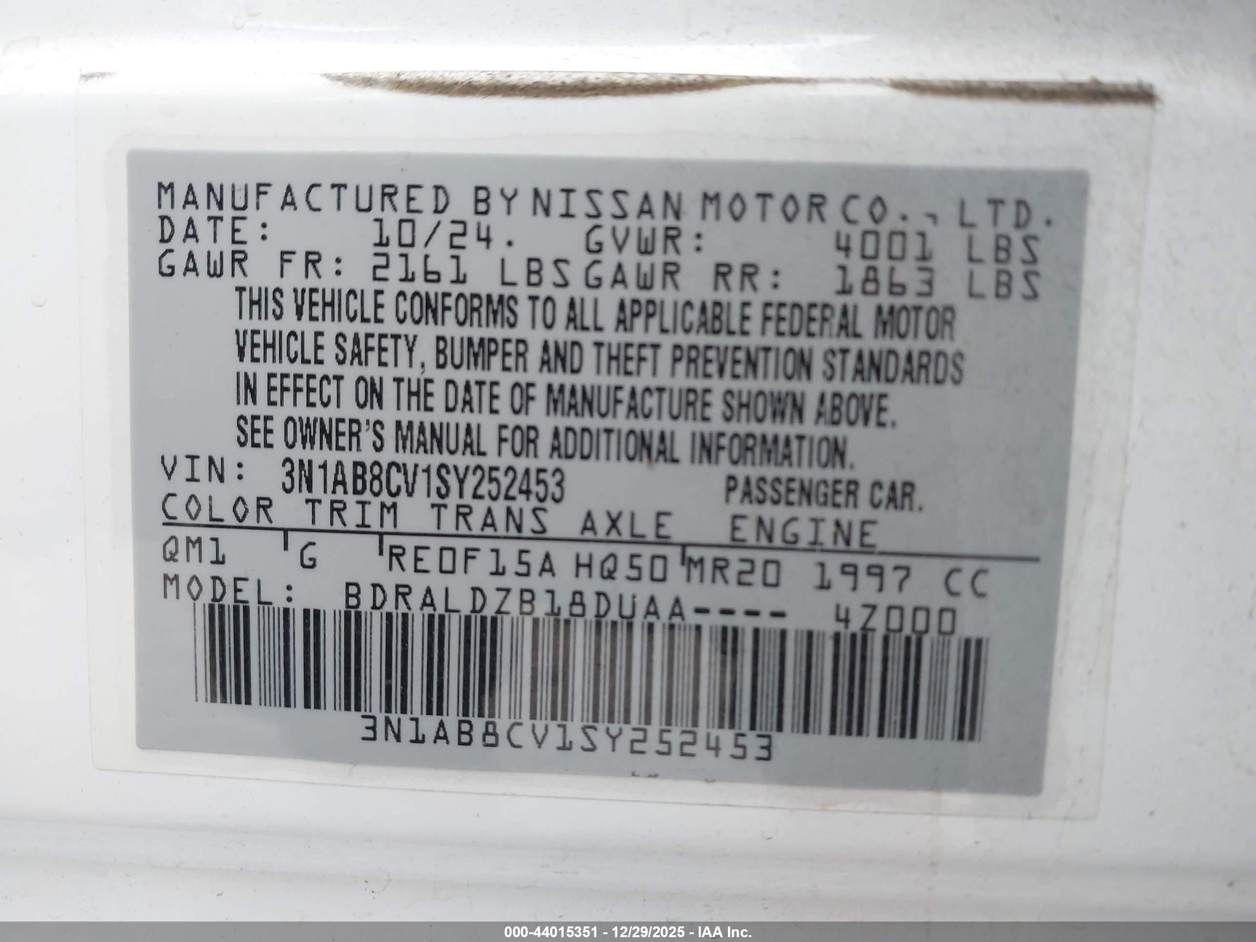 NISSAN SENTRA image 9