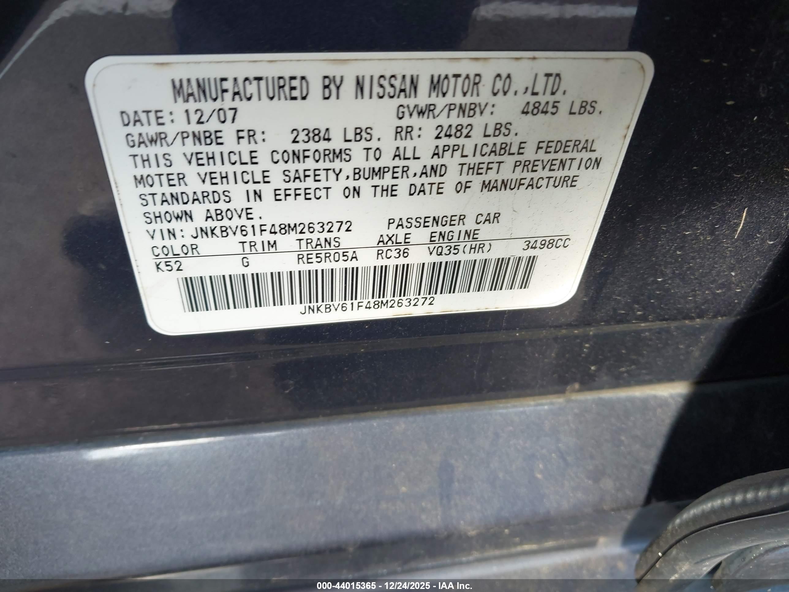 INFINITI G35X image 9