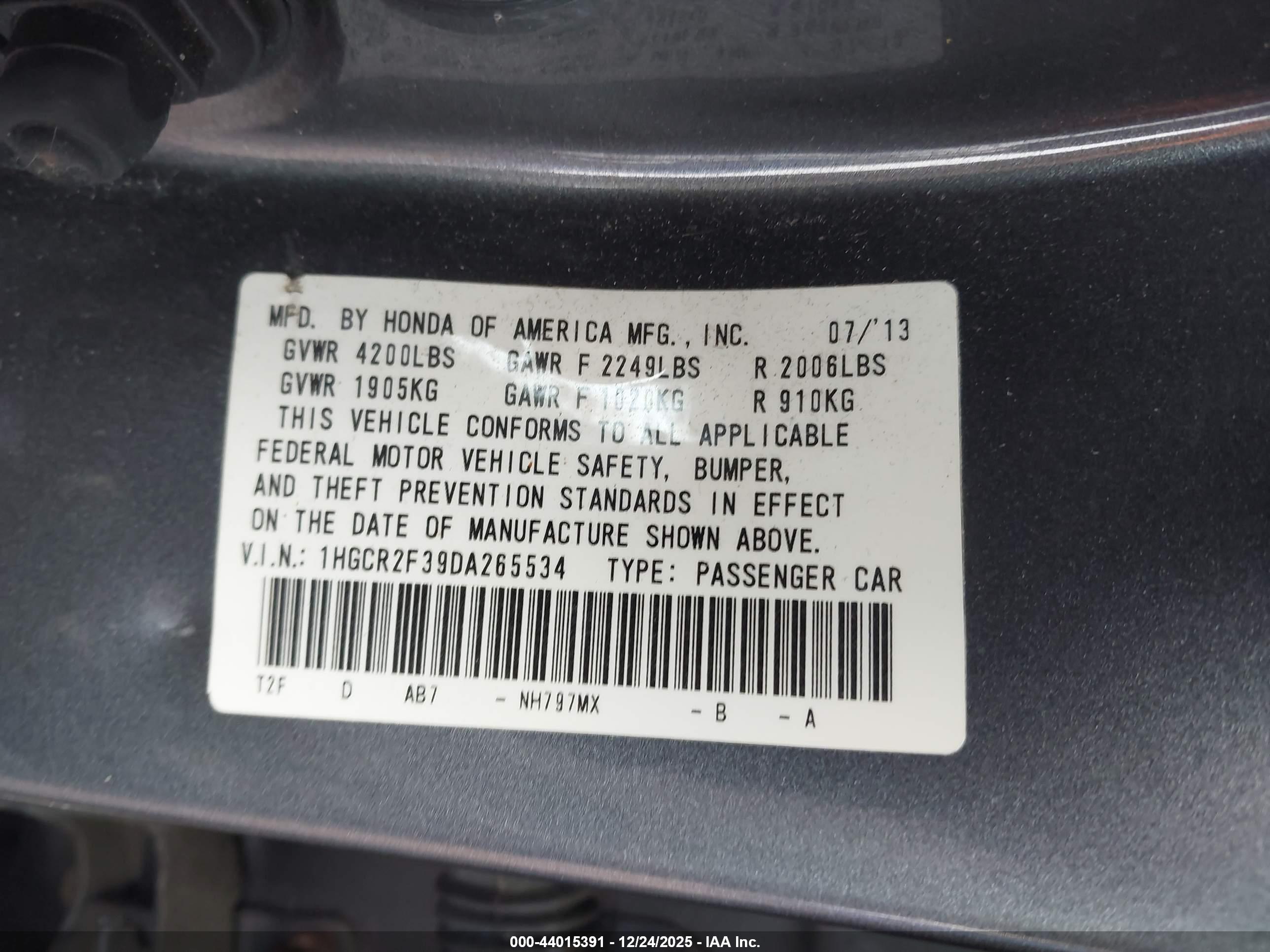 HONDA ACCORD image 9