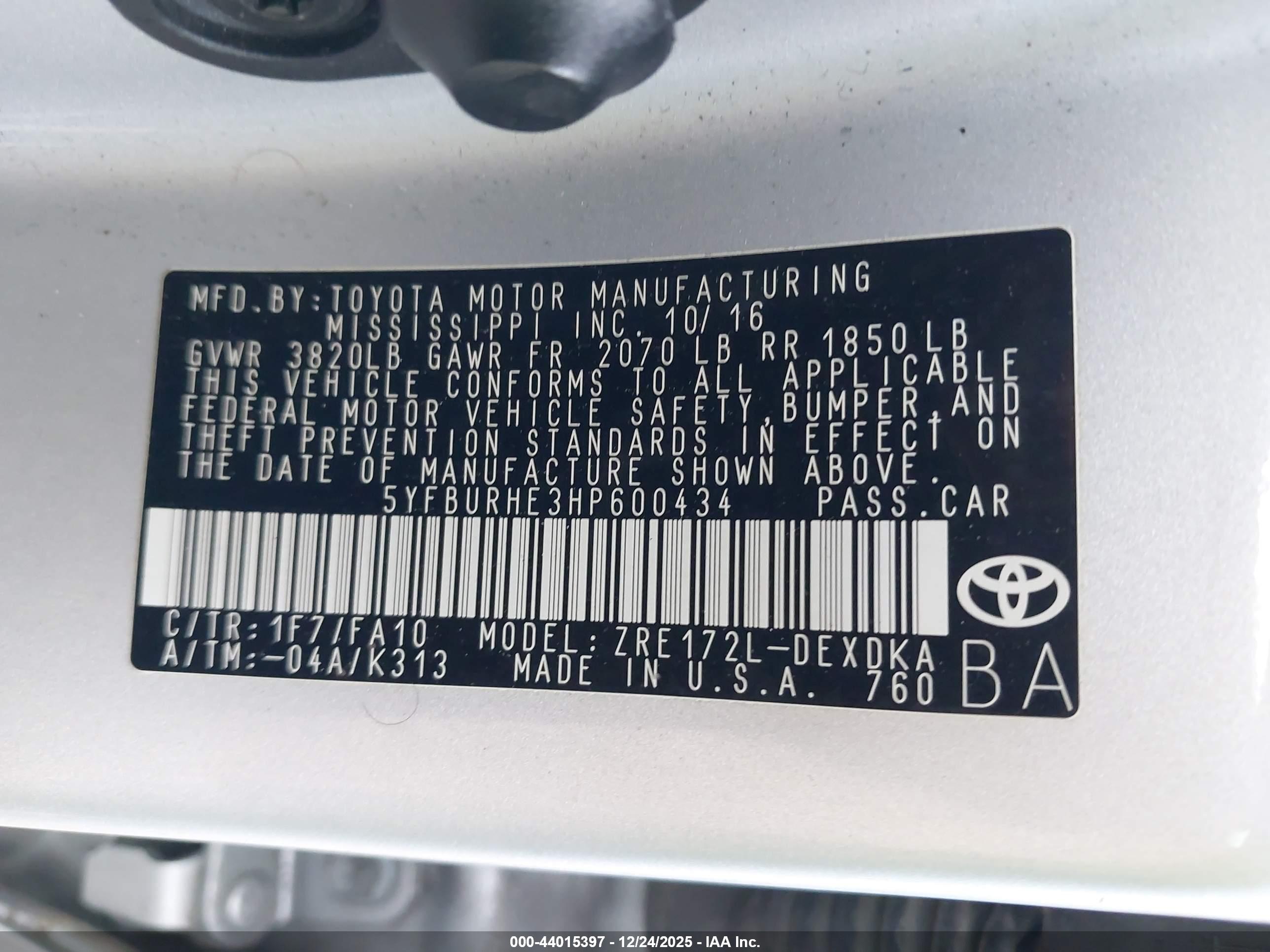 TOYOTA COROLLA image 9