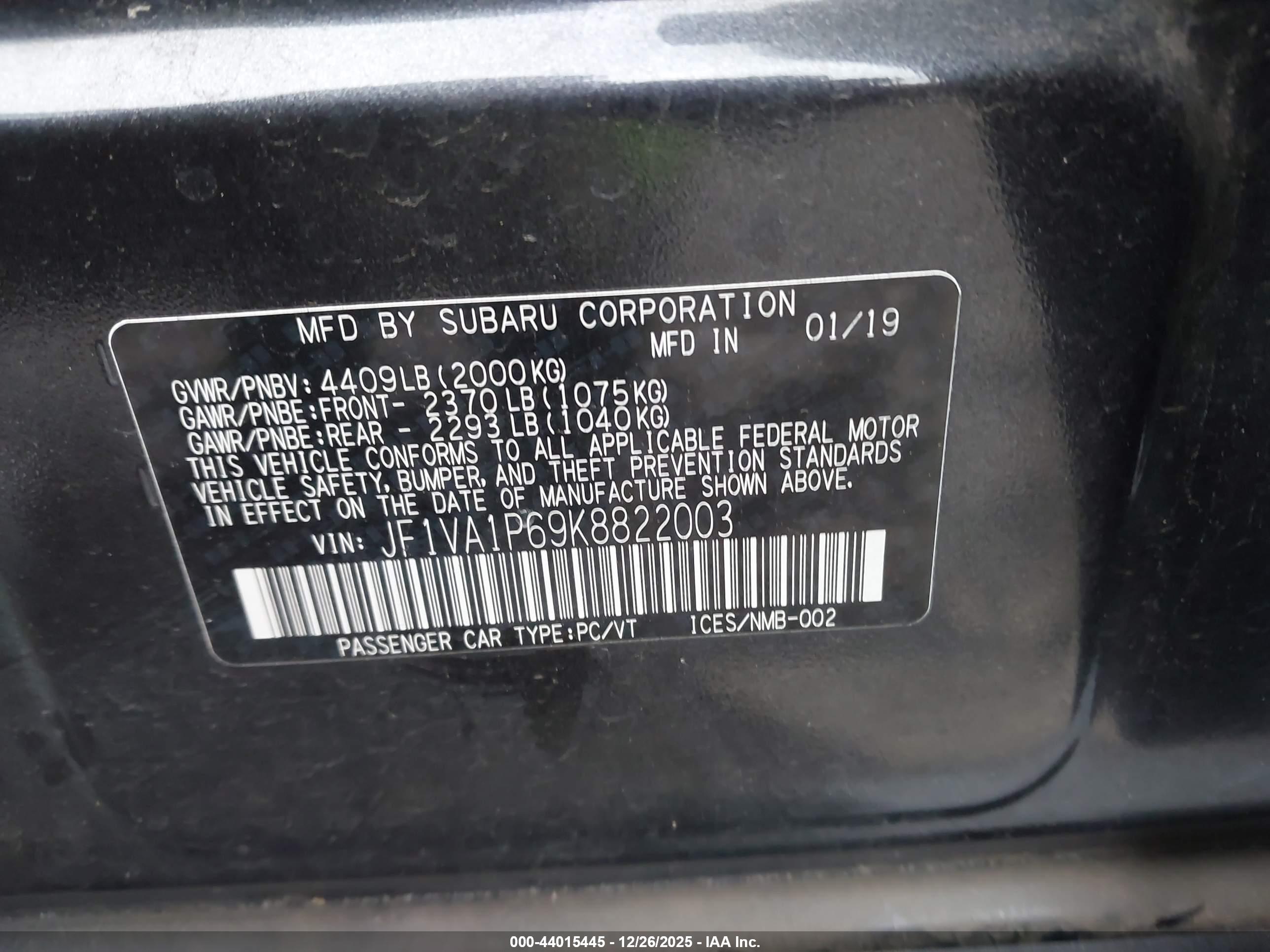 SUBARU WRX image 9