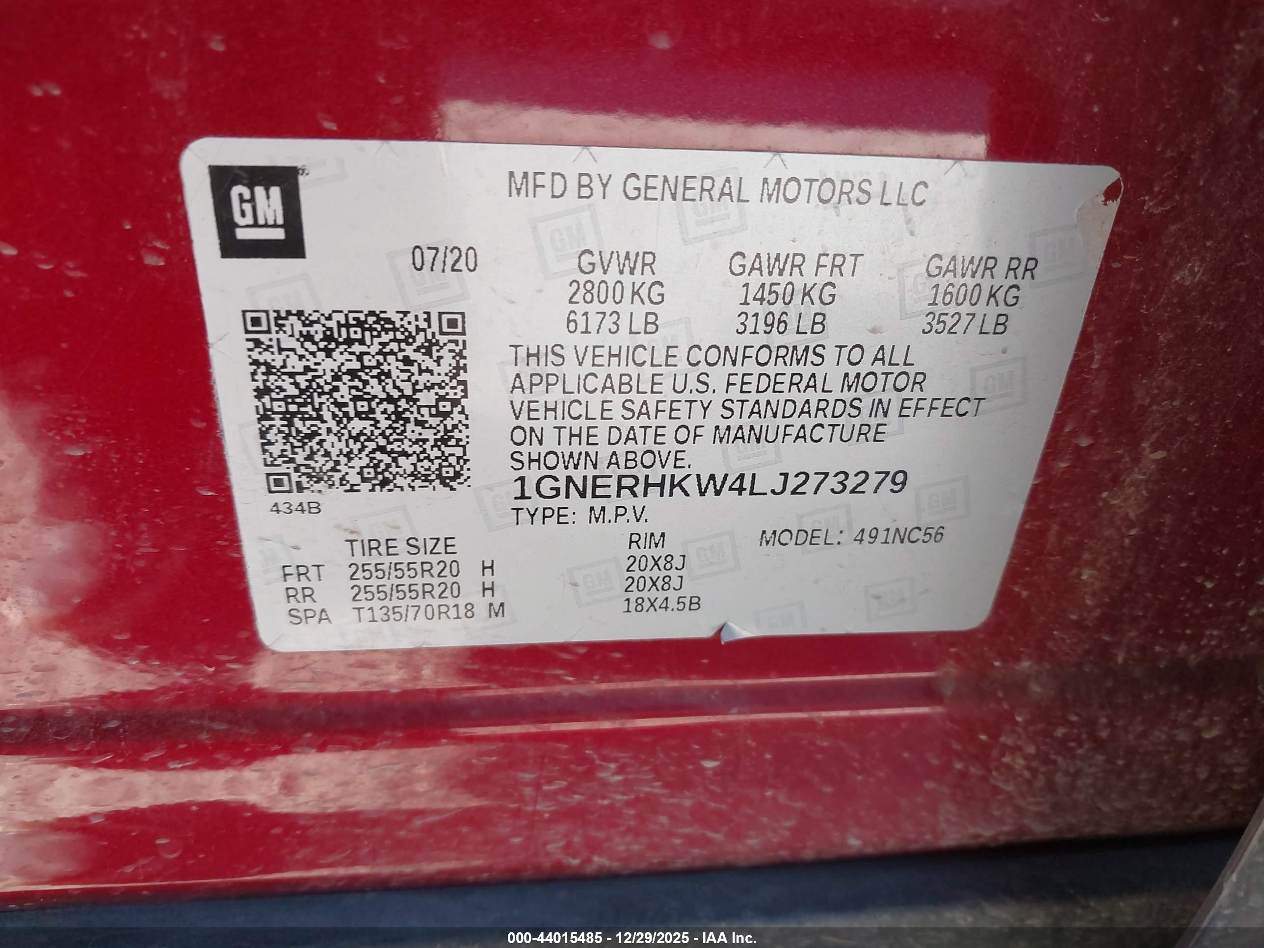 CHEVROLET TRAVERSE image 9