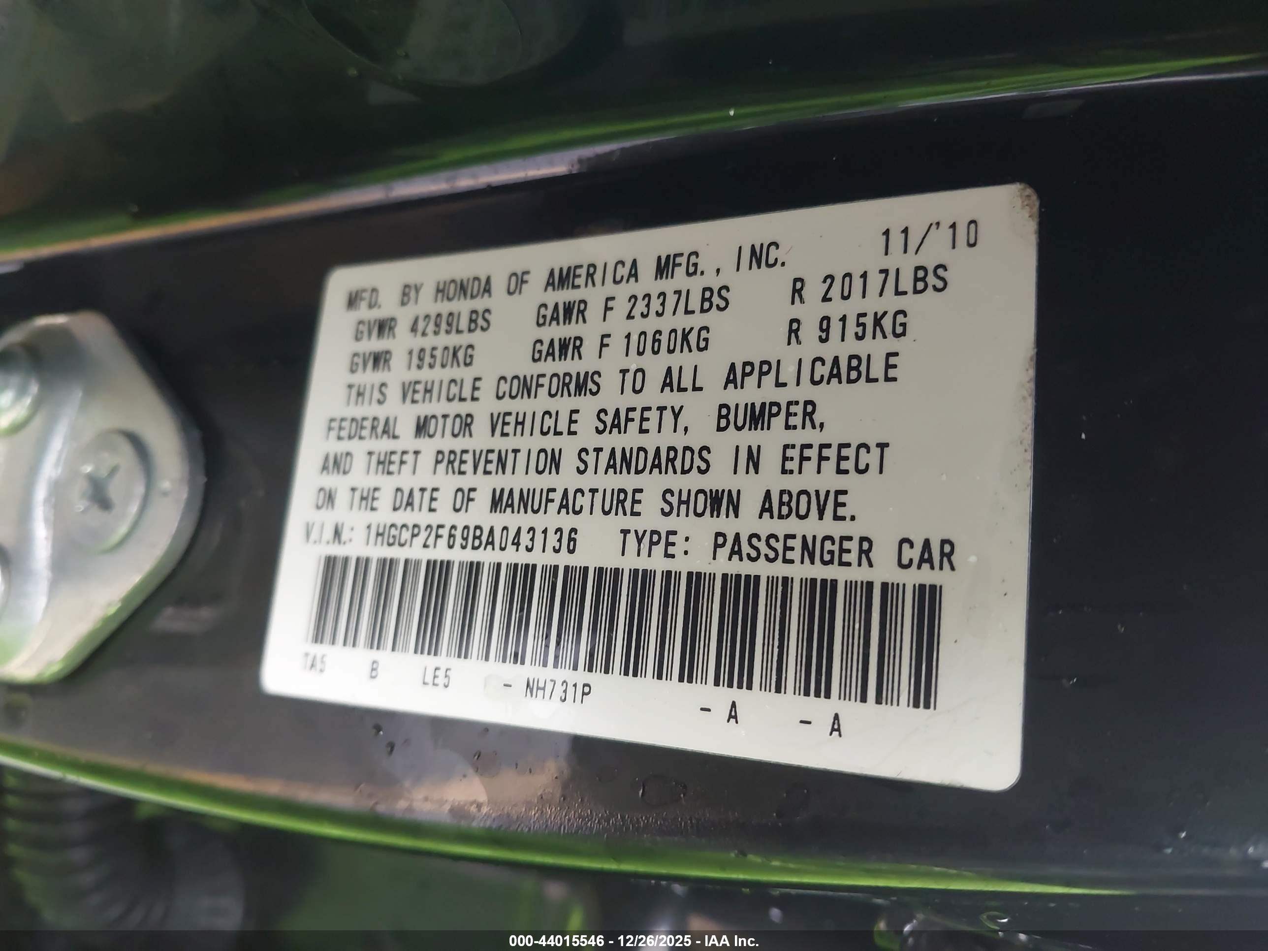 HONDA ACCORD image 9