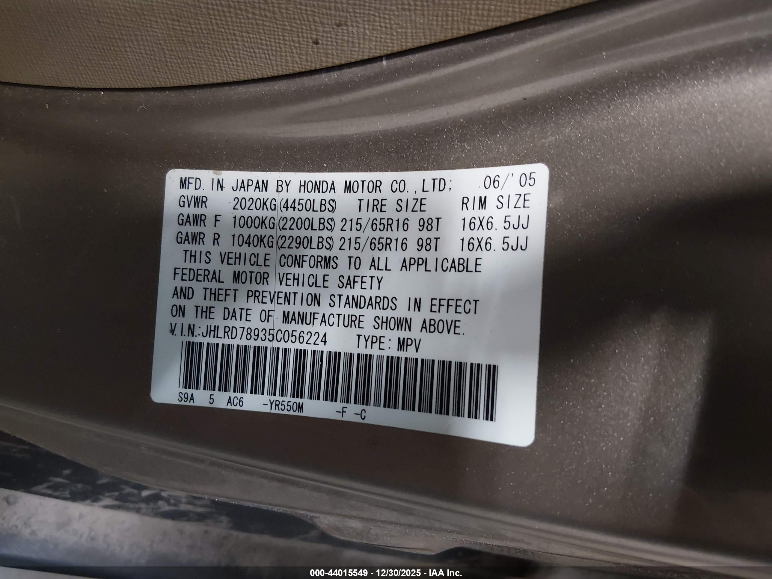 HONDA CR-V image 9