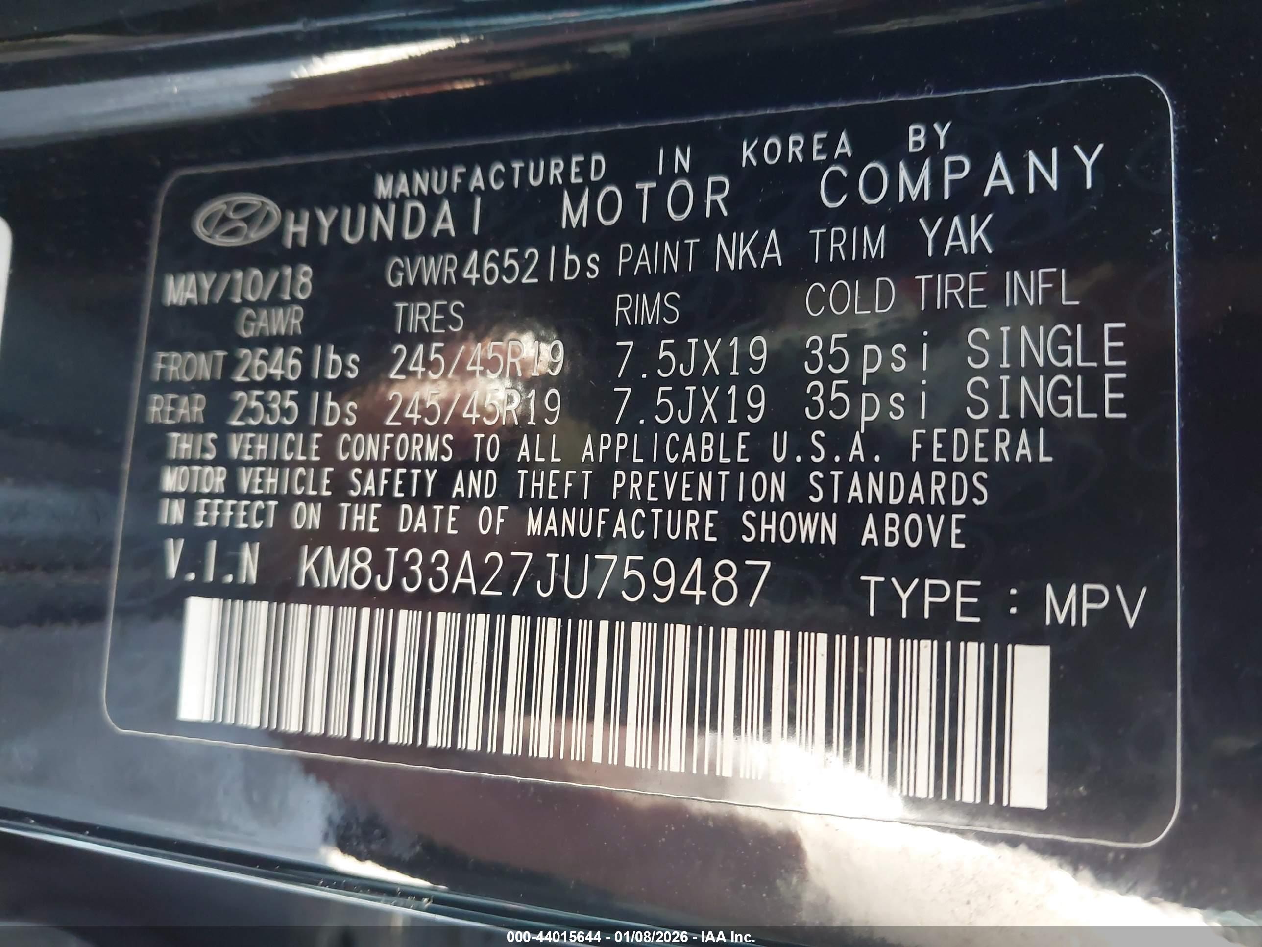 HYUNDAI TUCSON image 9