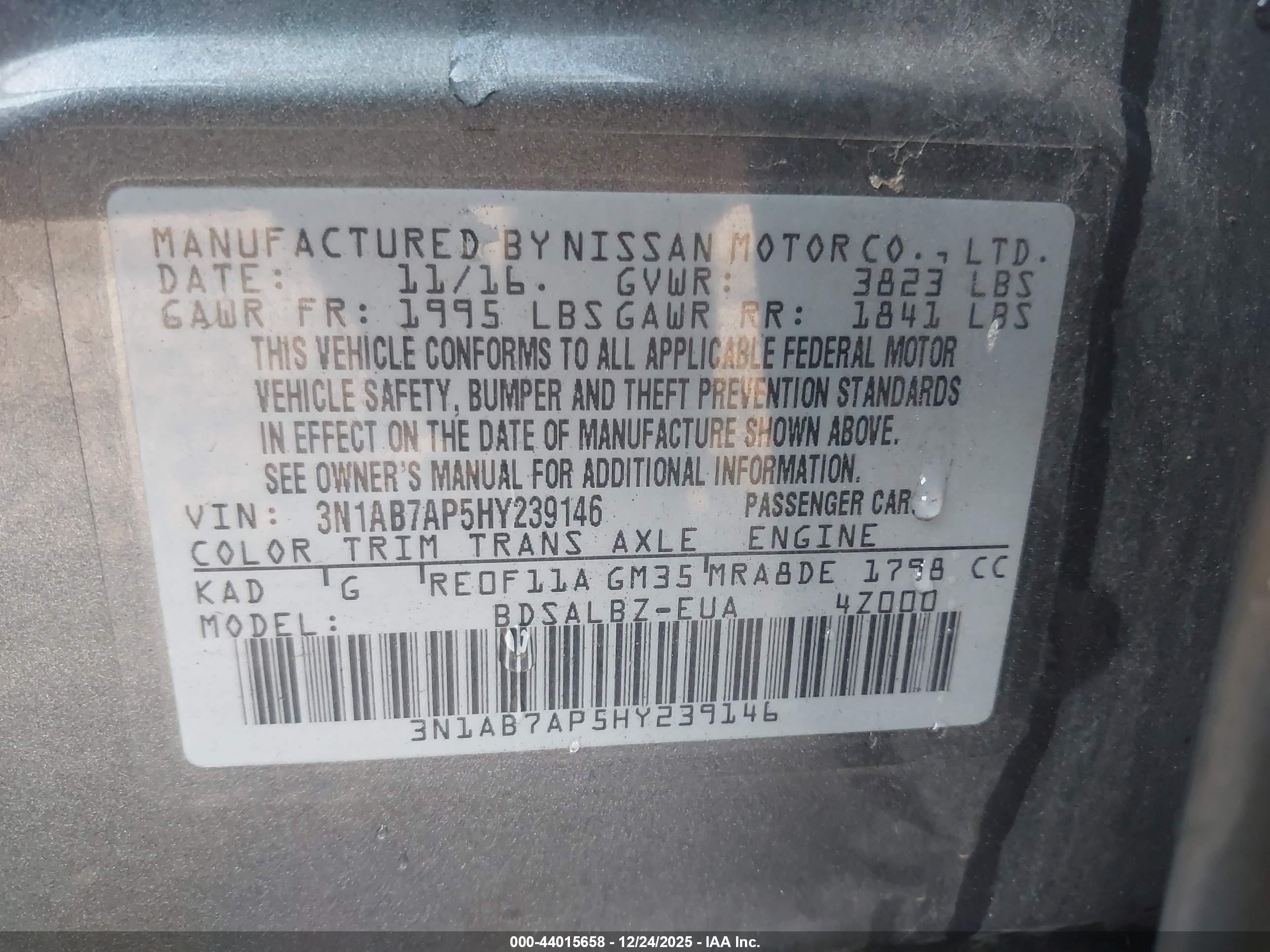 NISSAN SENTRA image 9
