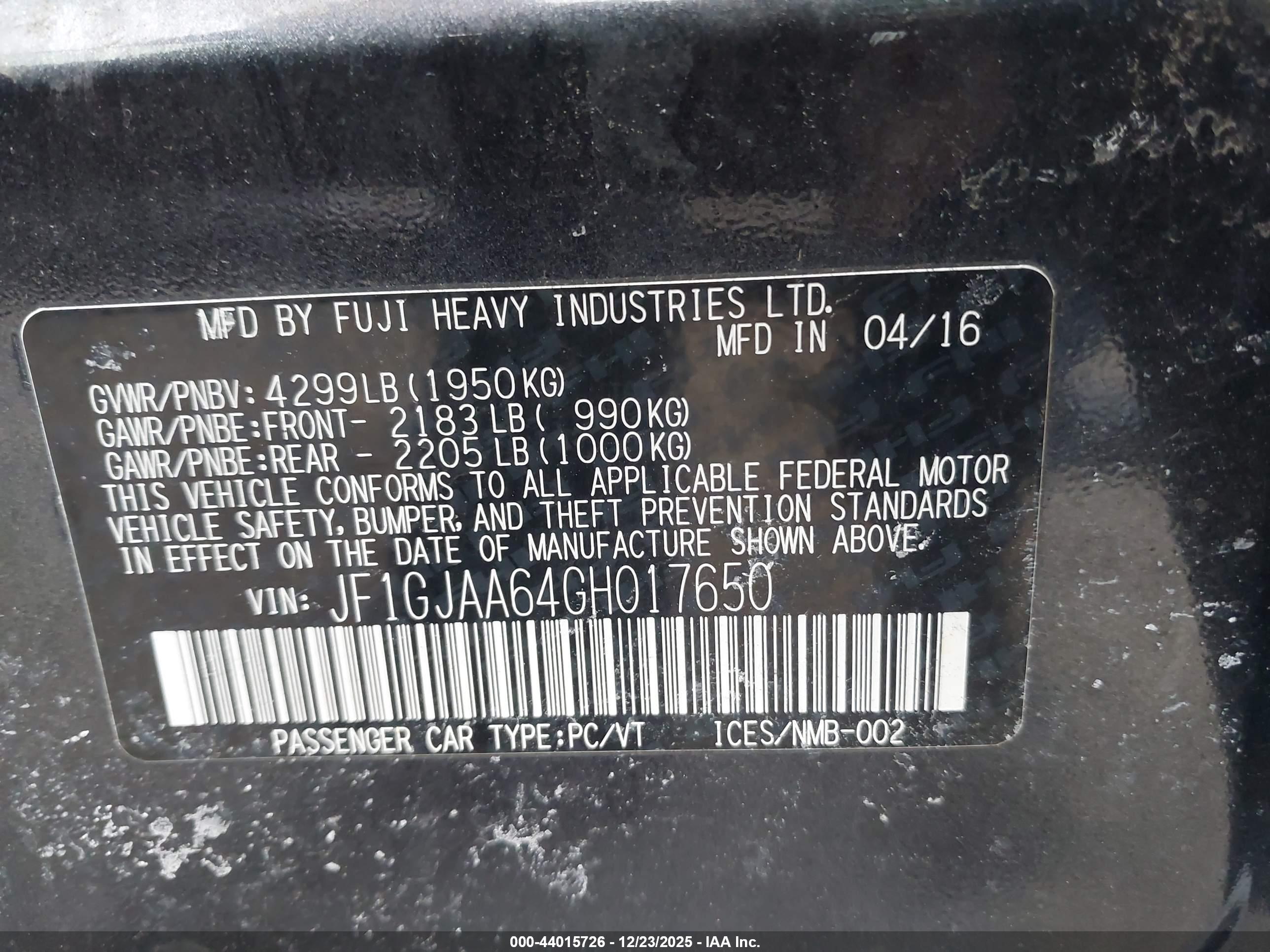 SUBARU IMPREZA image 9