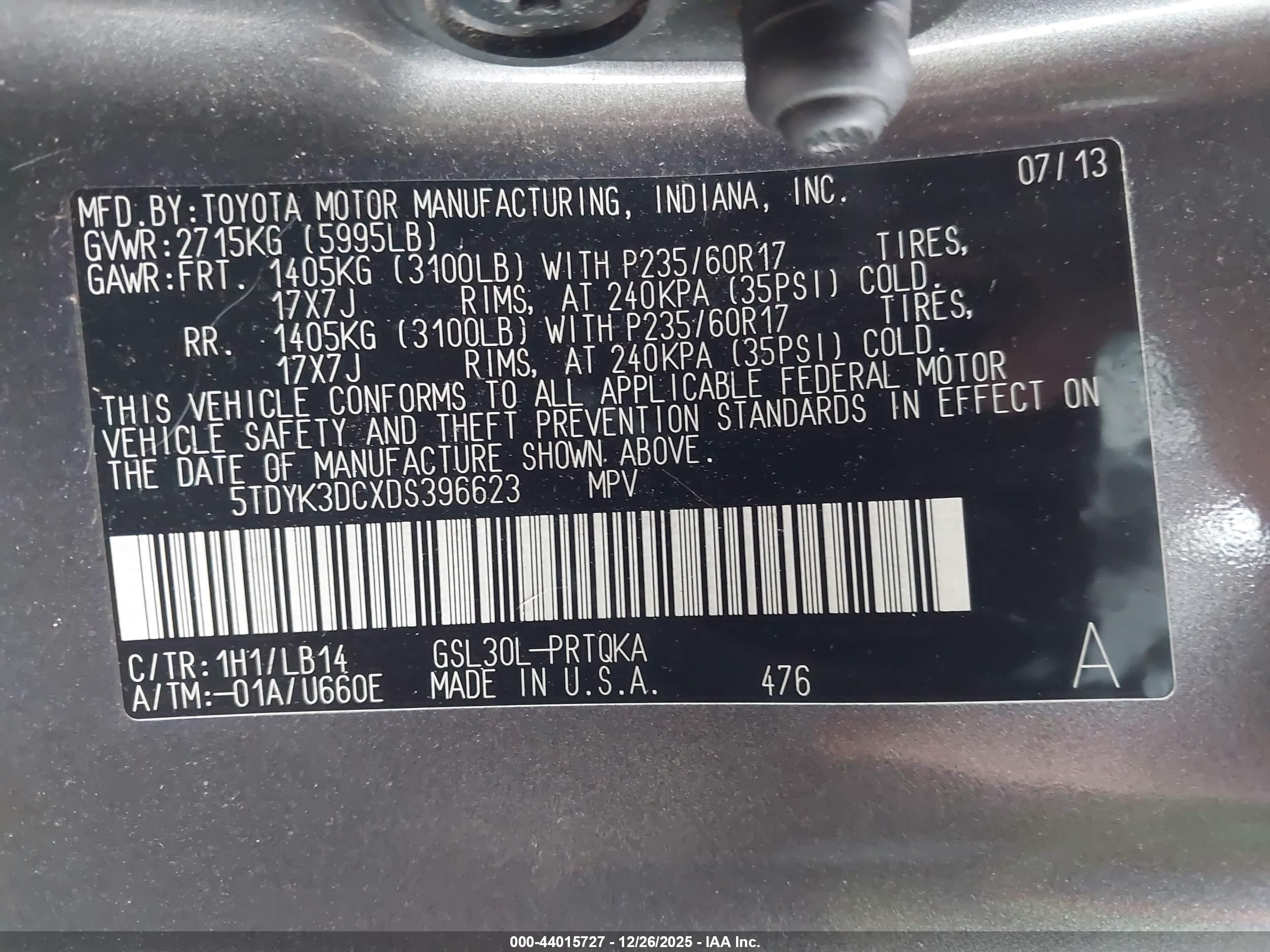 TOYOTA SIENNA image 9