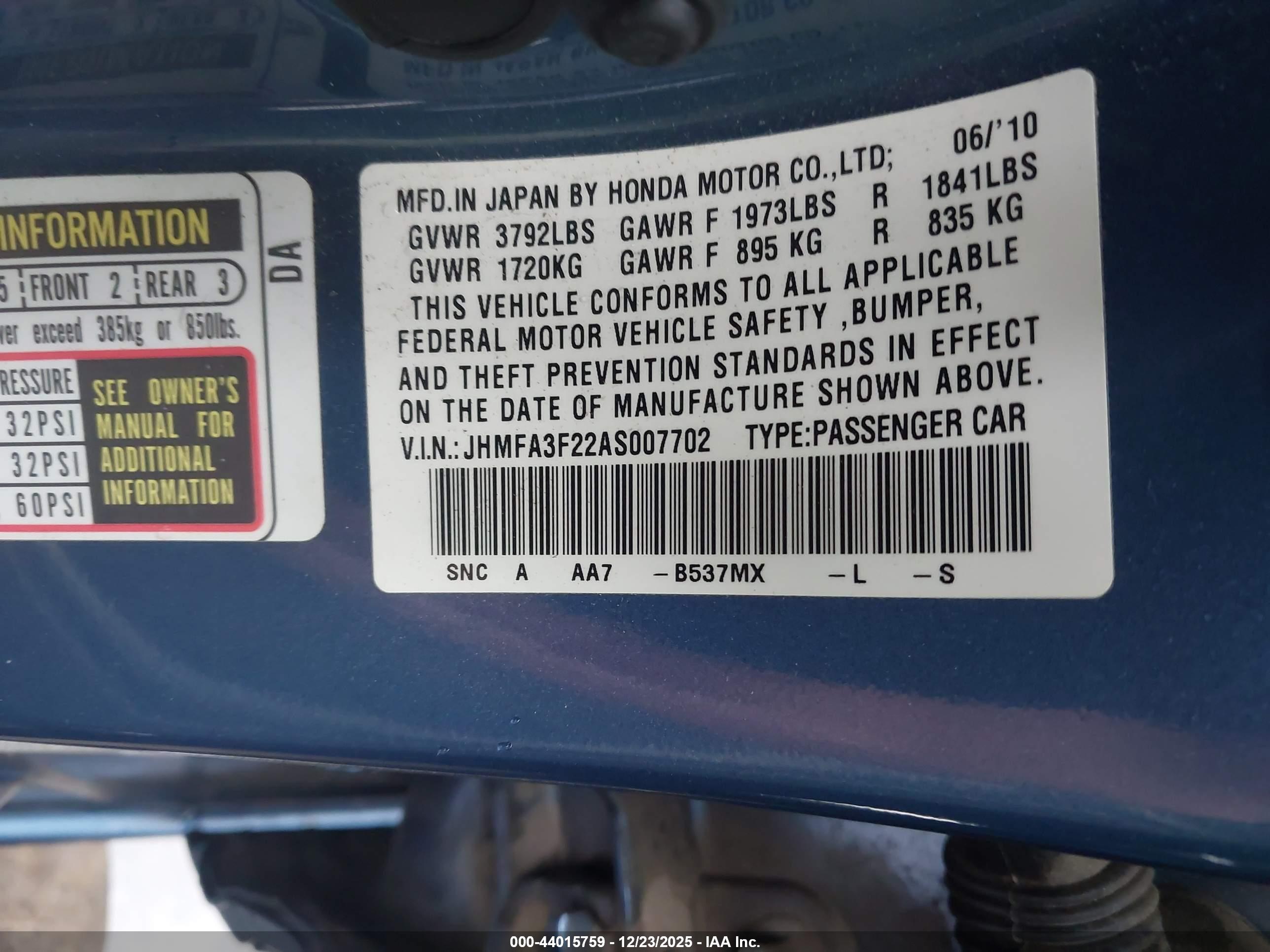 HONDA CIVIC image 9
