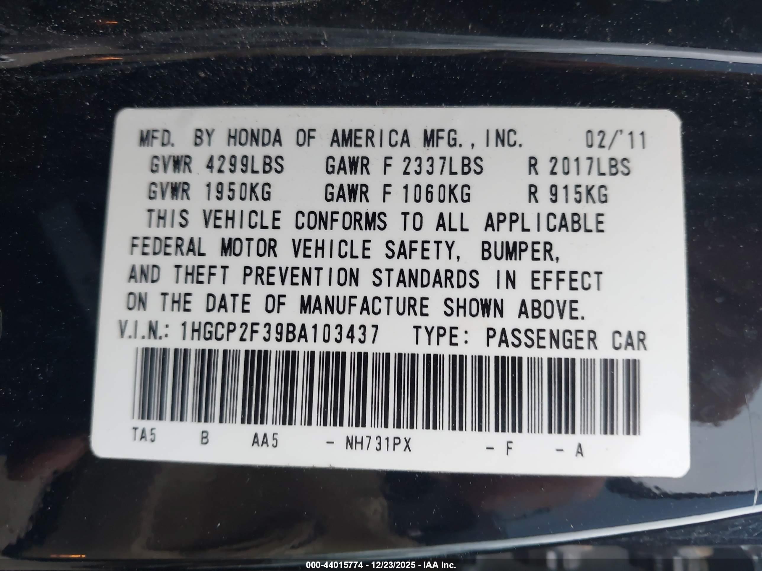 HONDA ACCORD image 9