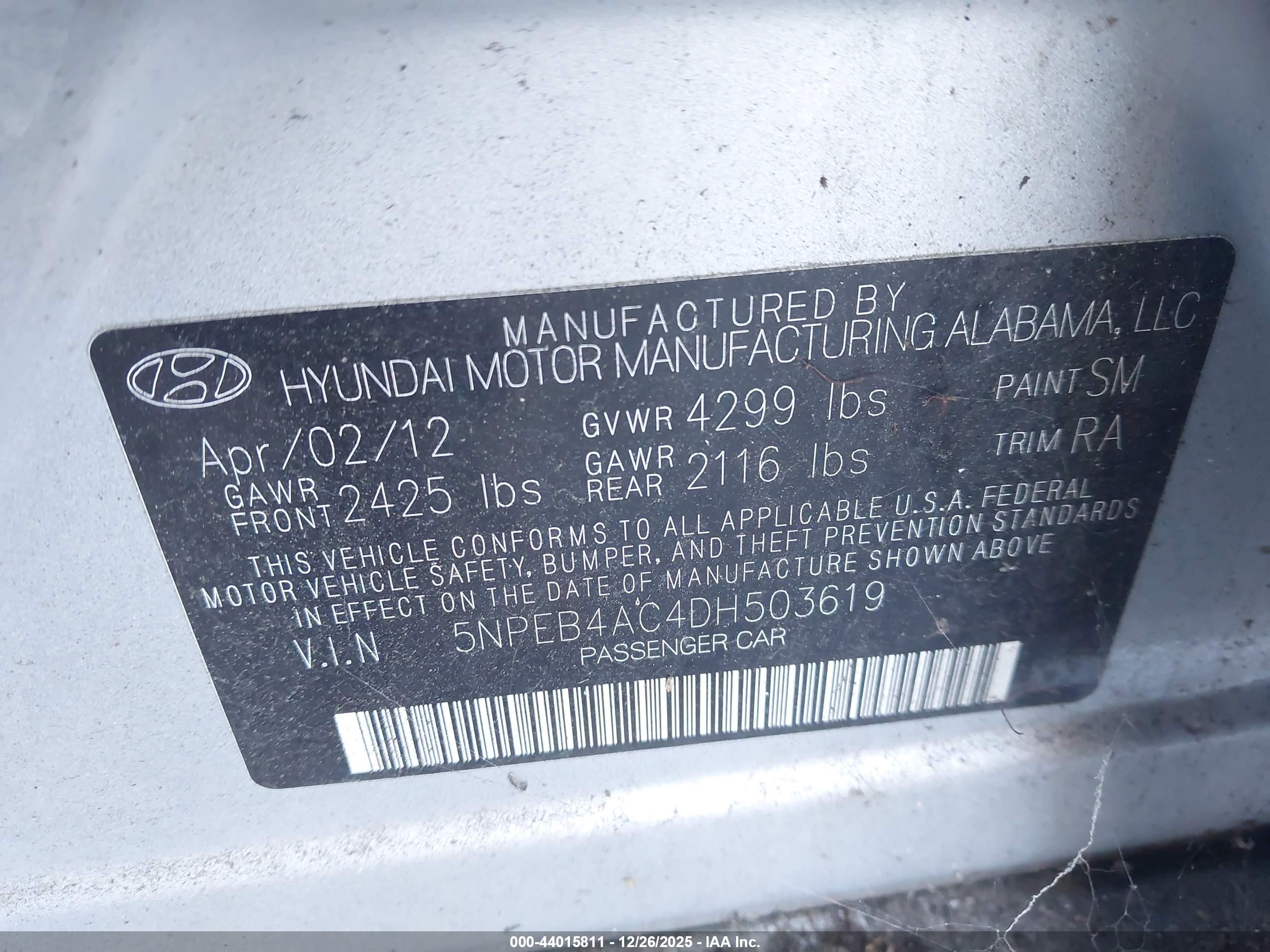 HYUNDAI SONATA image 9