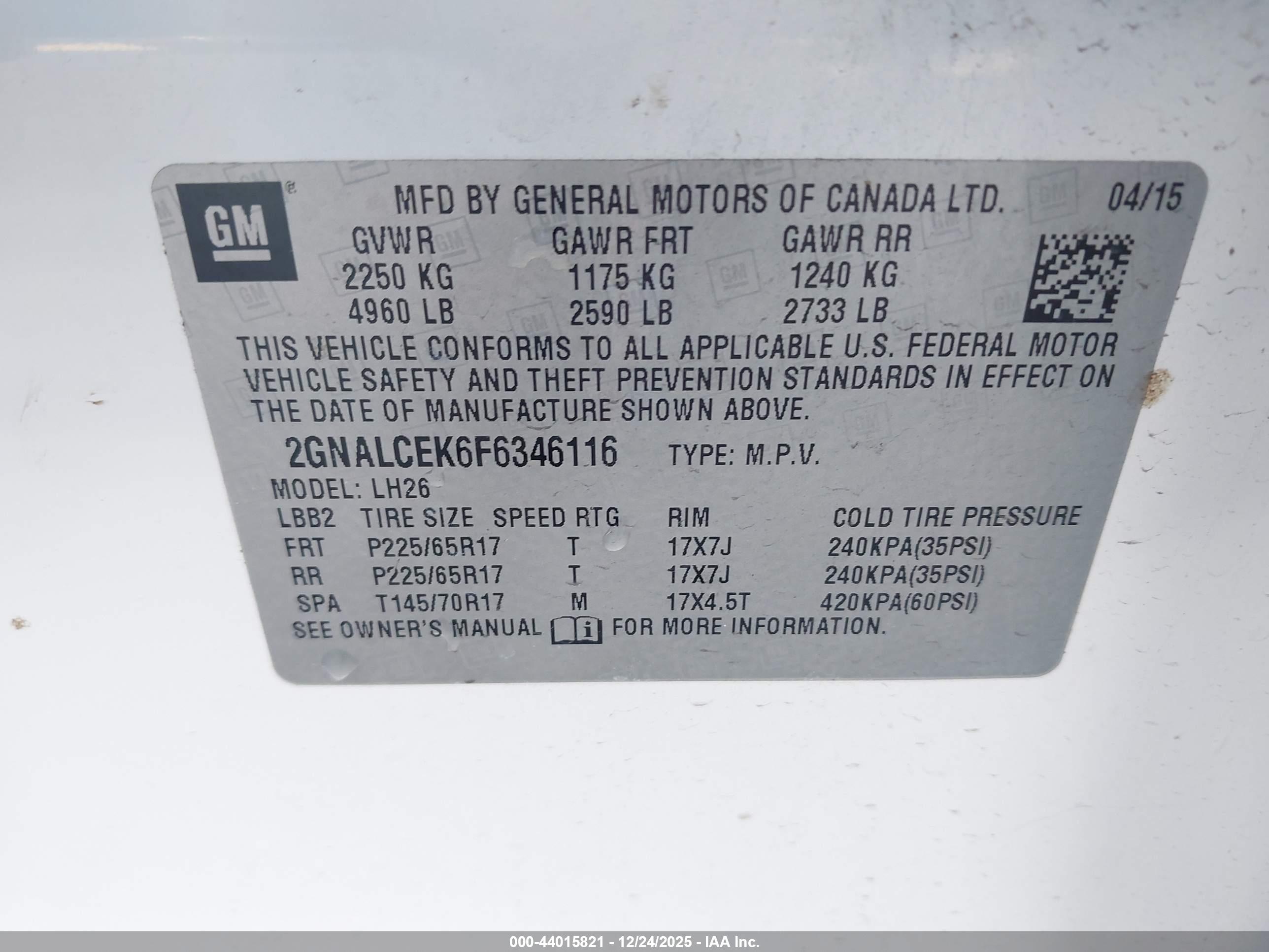 CHEVROLET EQUINOX image 9