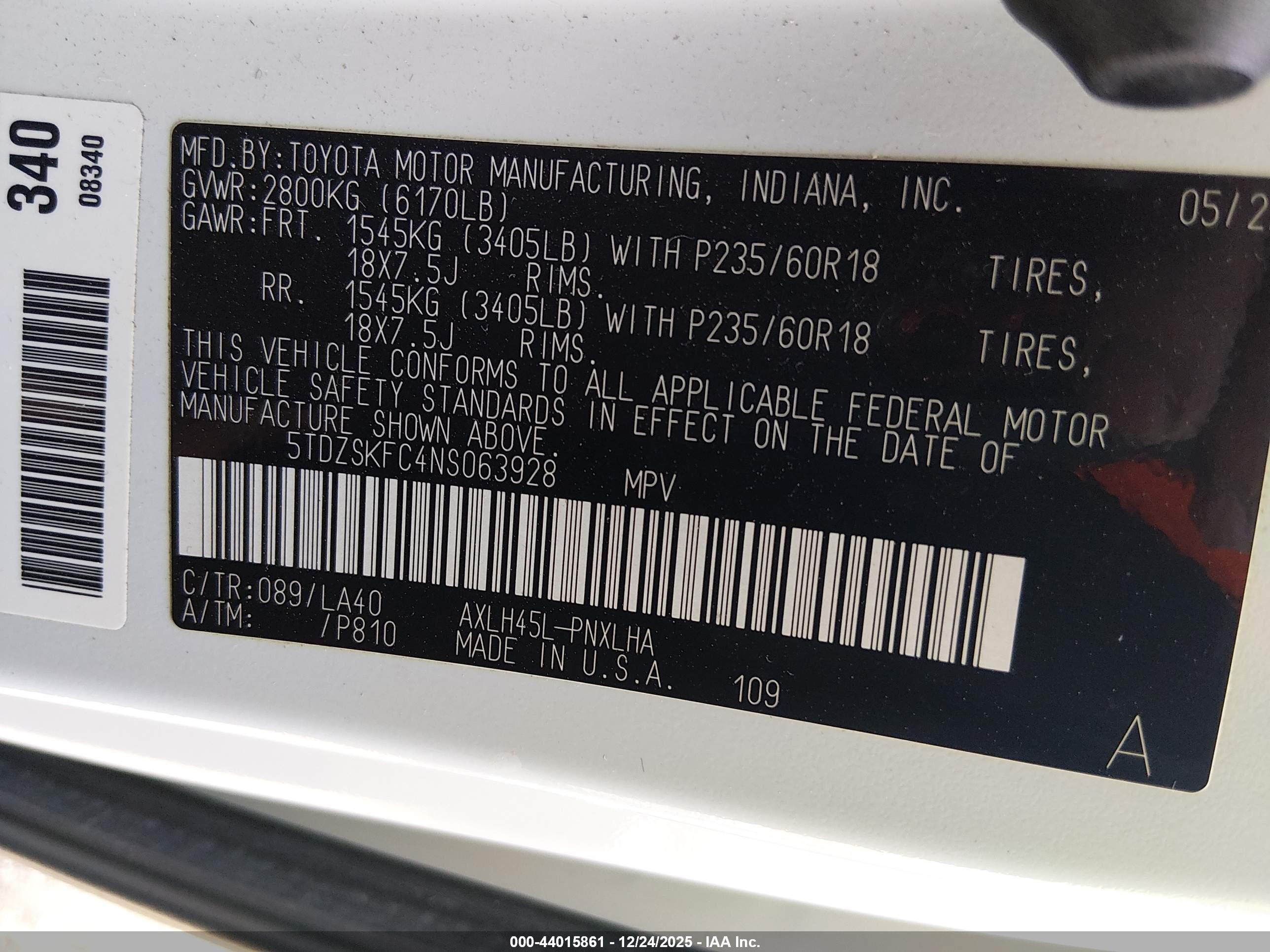 TOYOTA SIENNA image 9