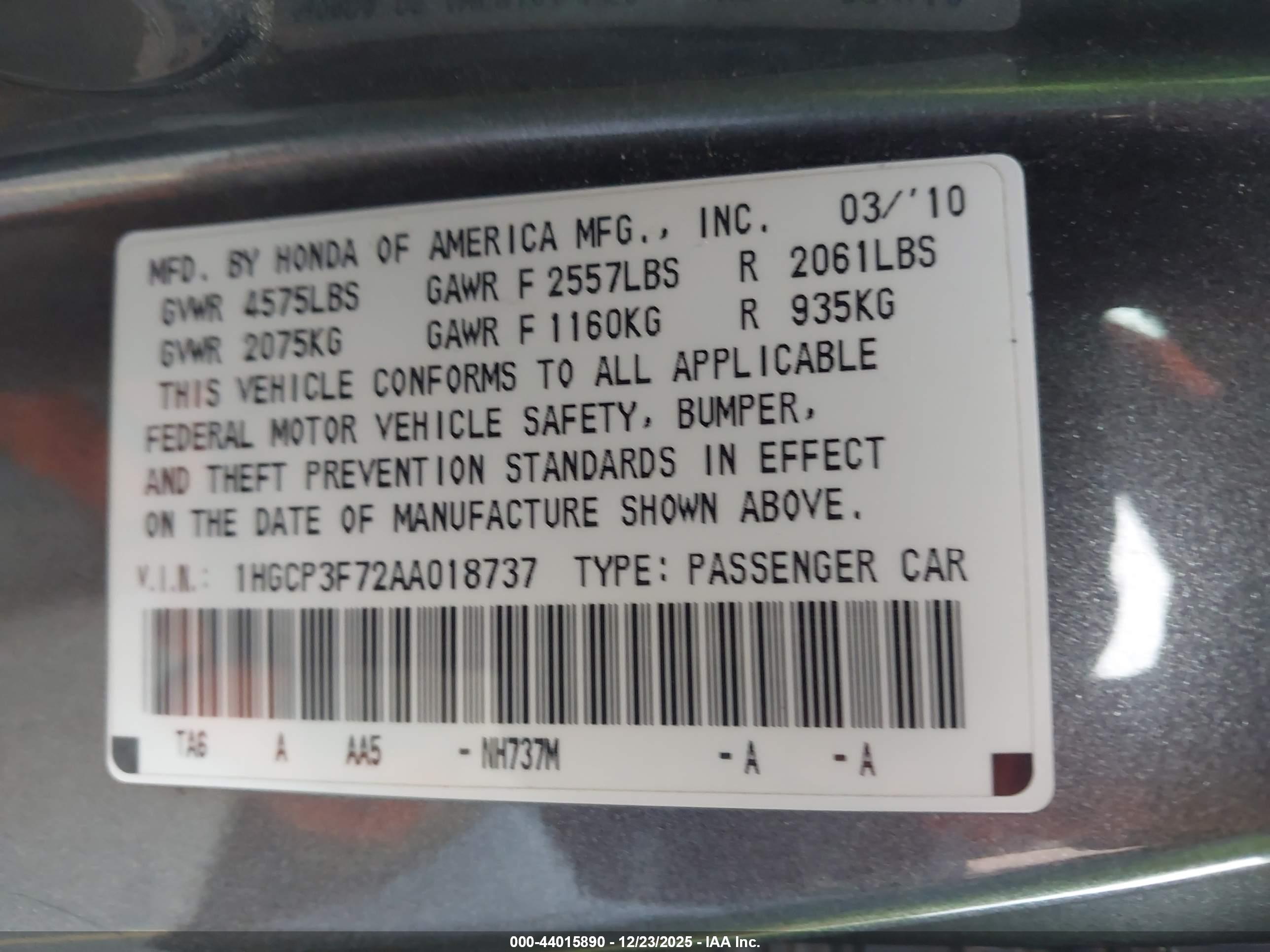 HONDA ACCORD image 9