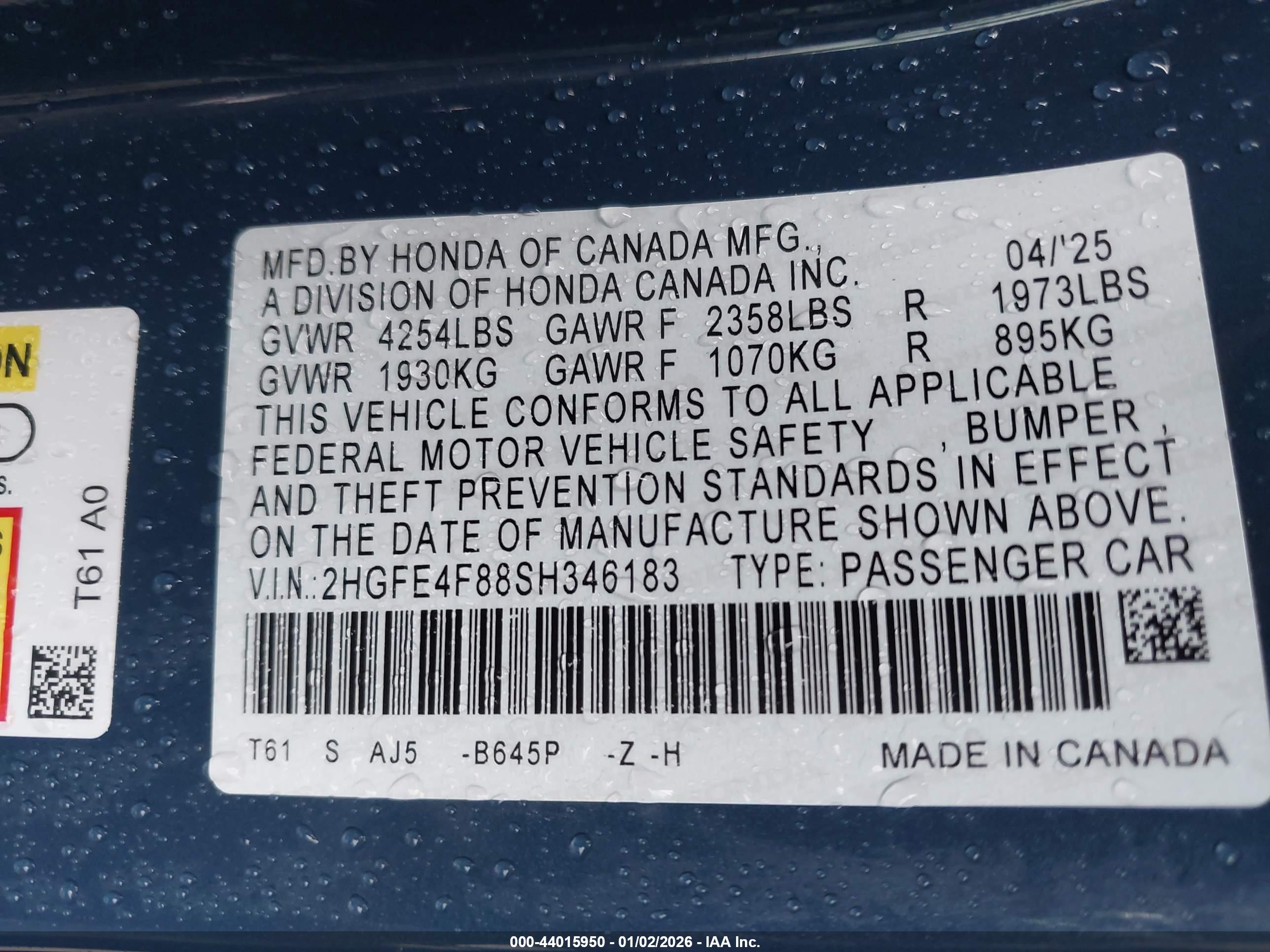 HONDA CIVIC image 9
