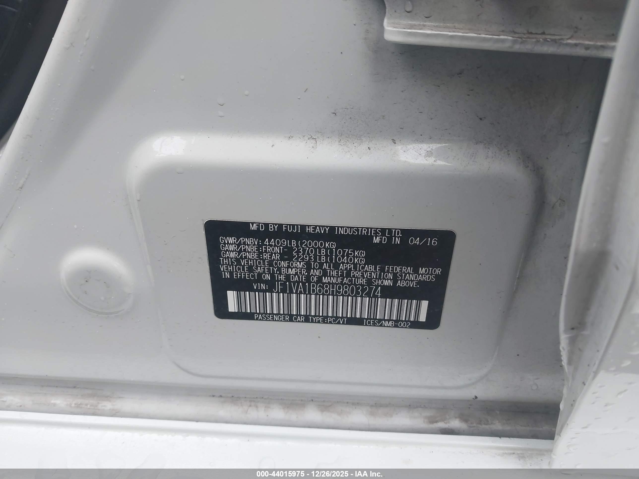SUBARU WRX image 9