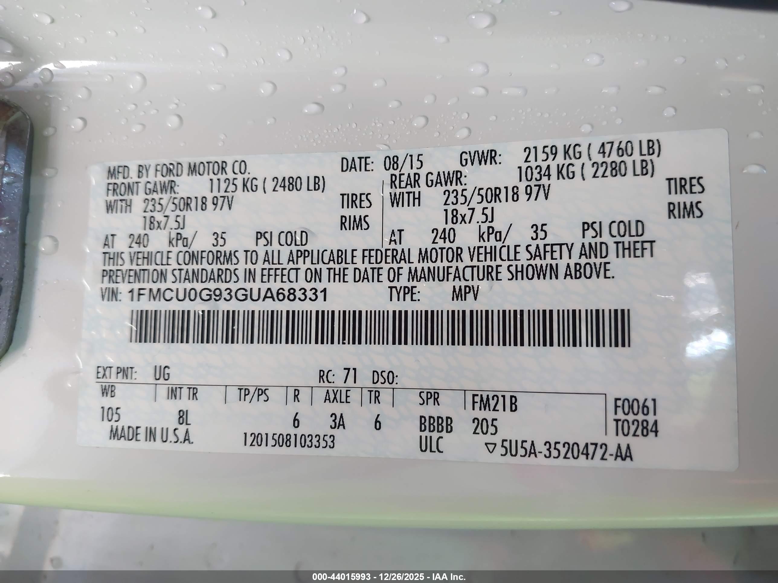 FORD ESCAPE image 9