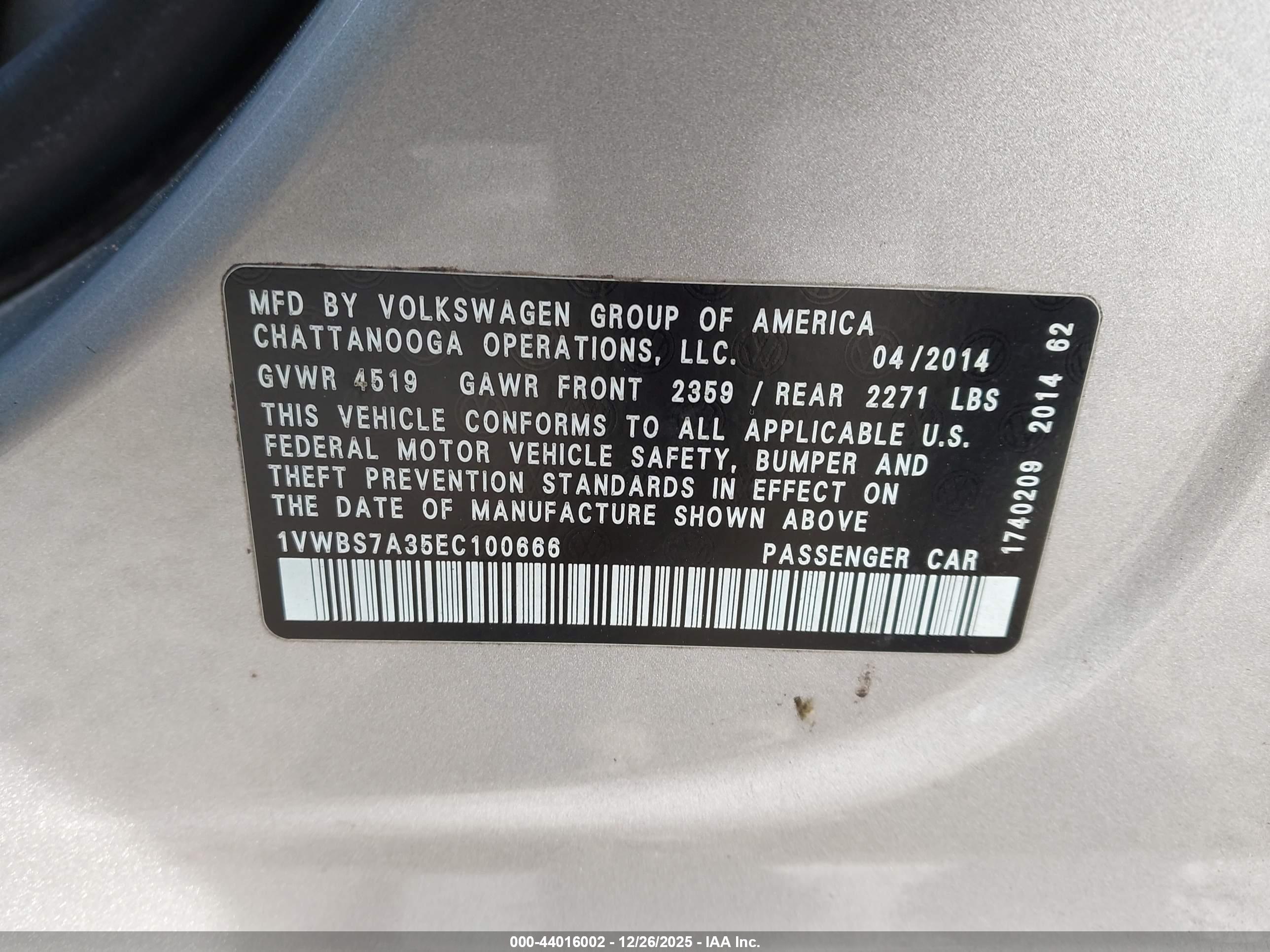 VOLKSWAGEN PASSAT image 9