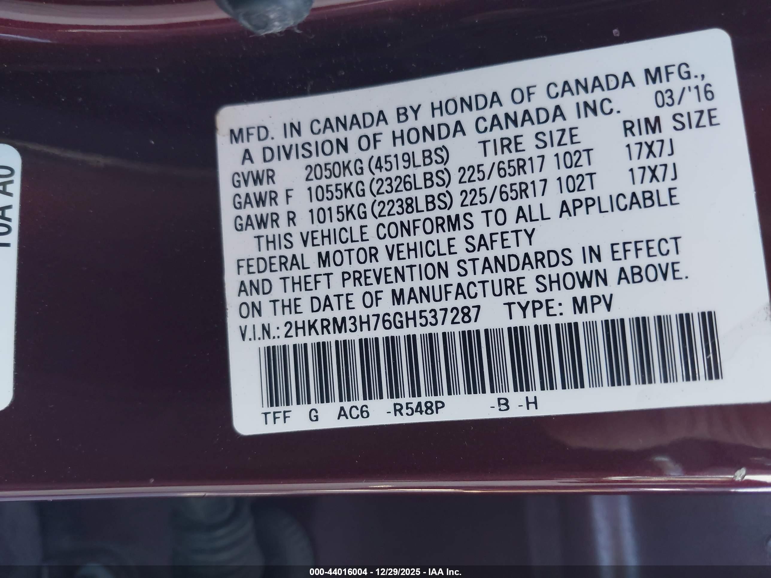 HONDA CR-V image 9