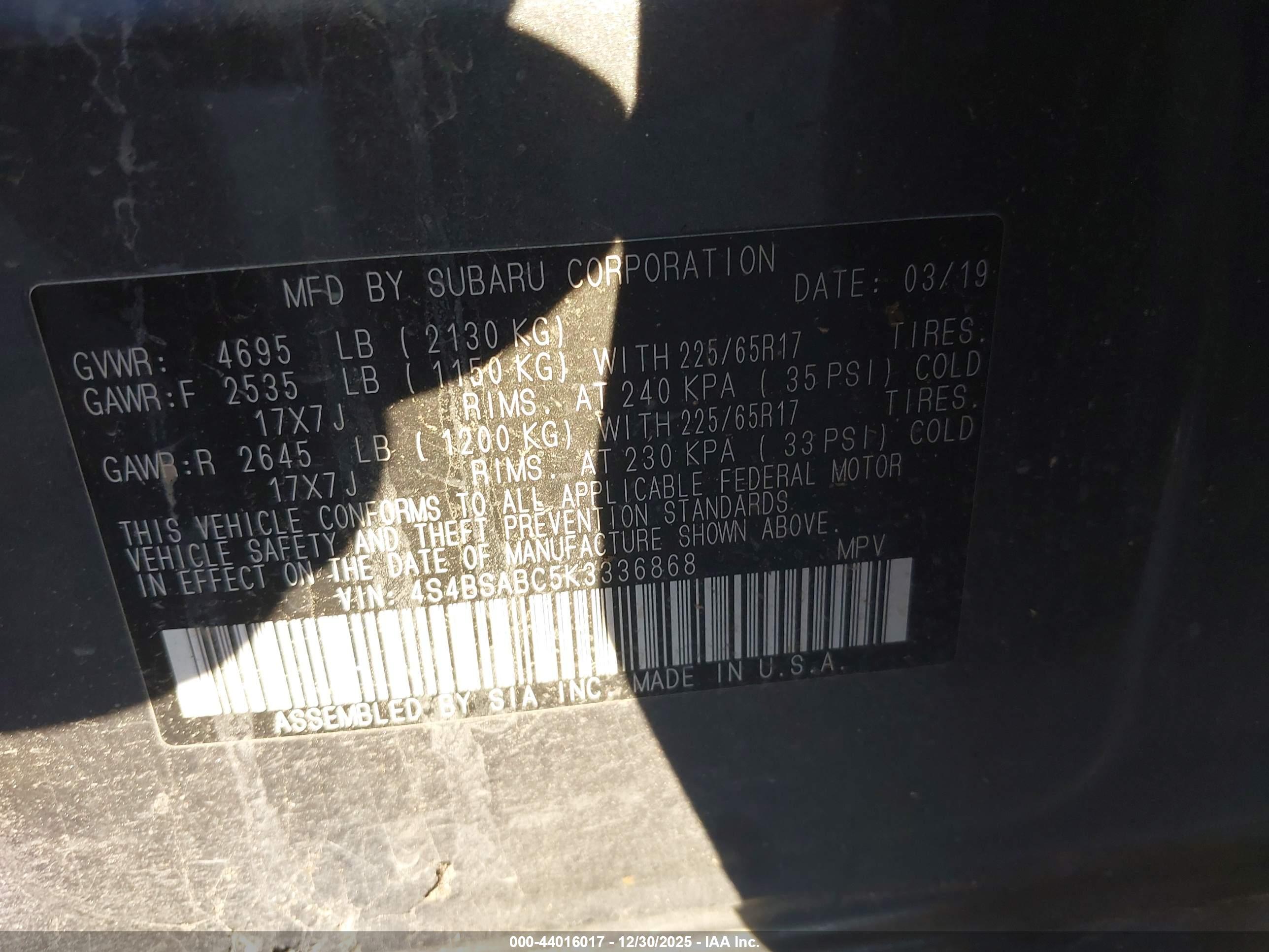 SUBARU OUTBACK image 9