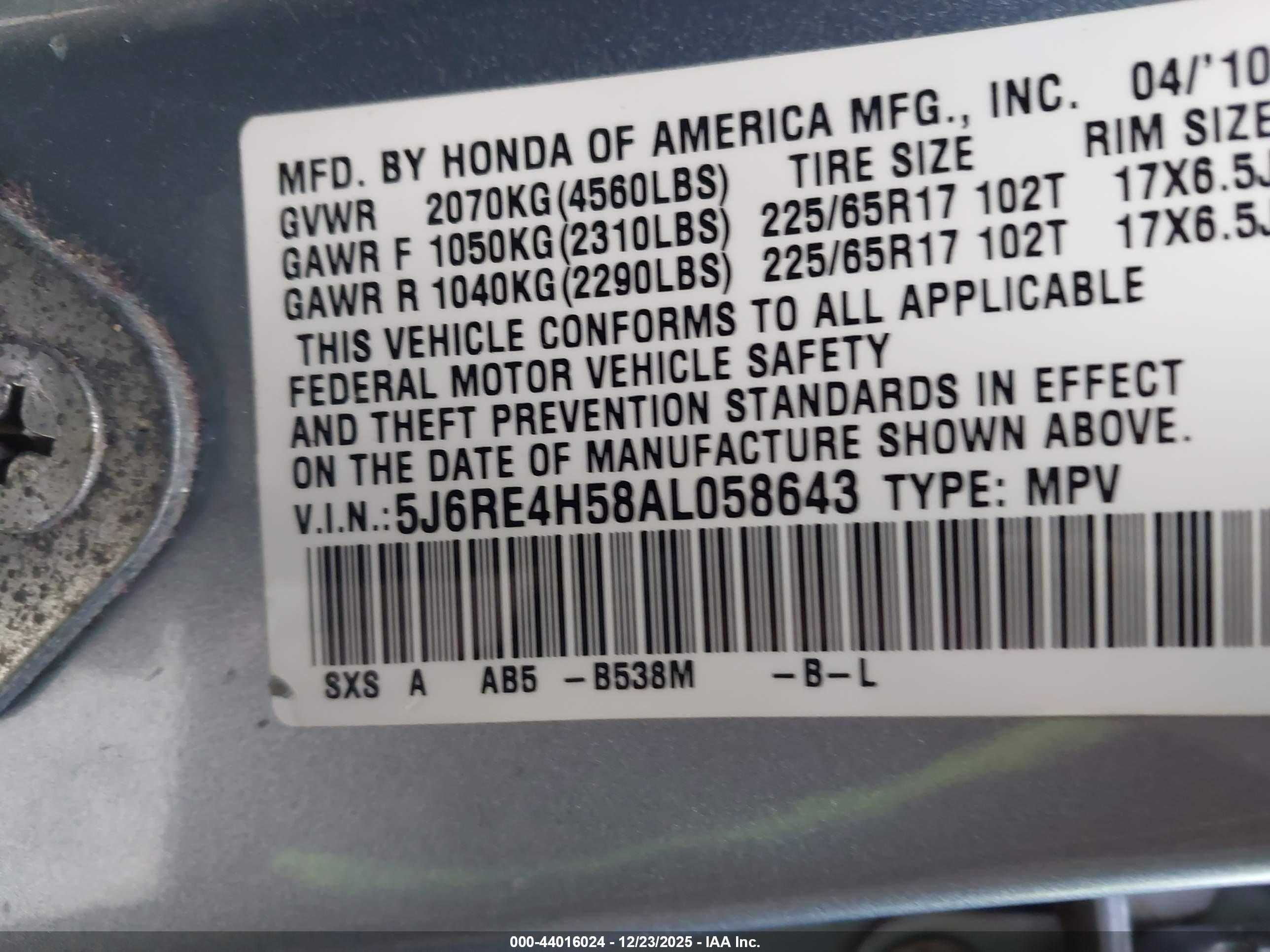 HONDA CR-V image 9