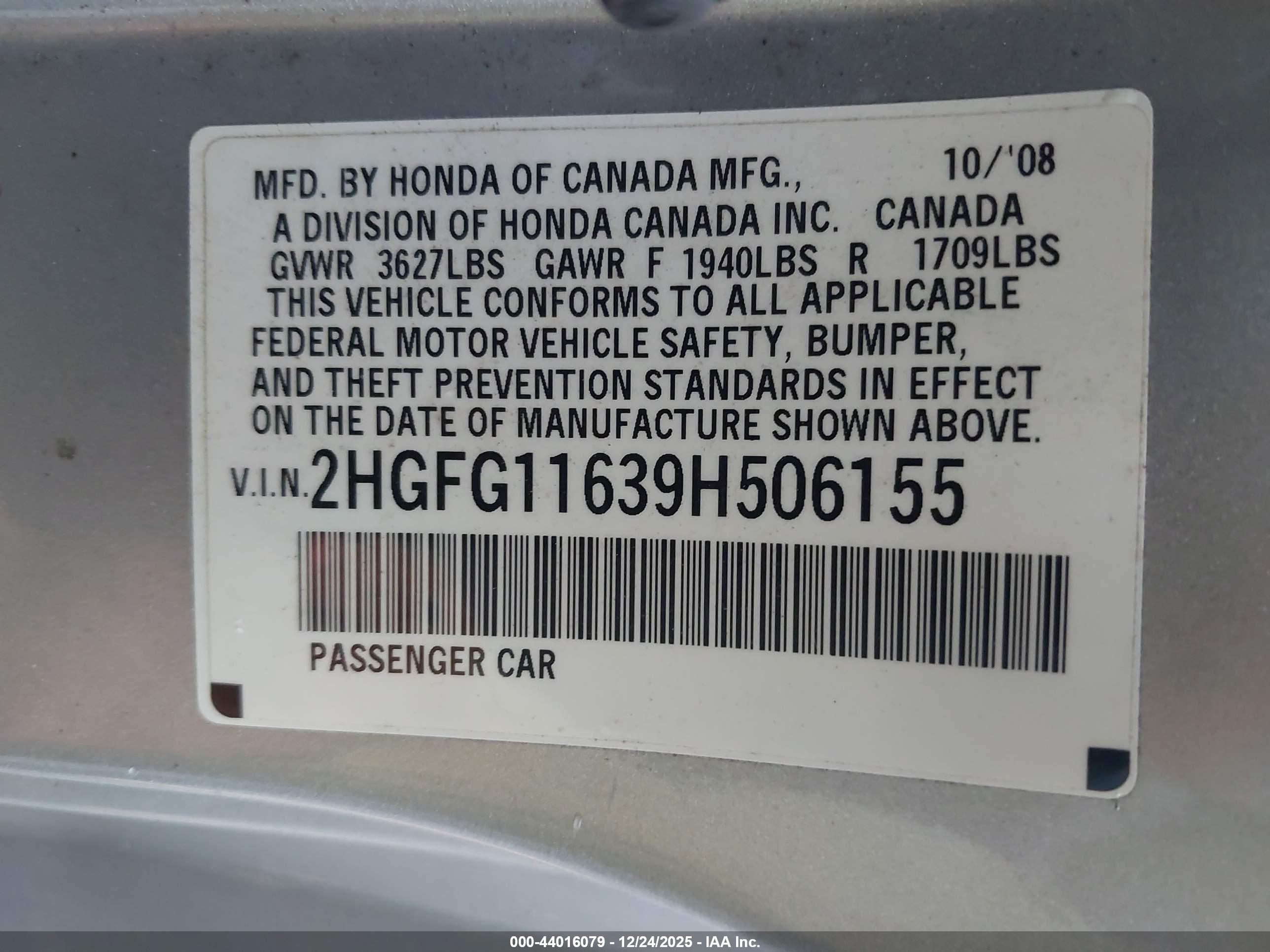 HONDA CIVIC image 9